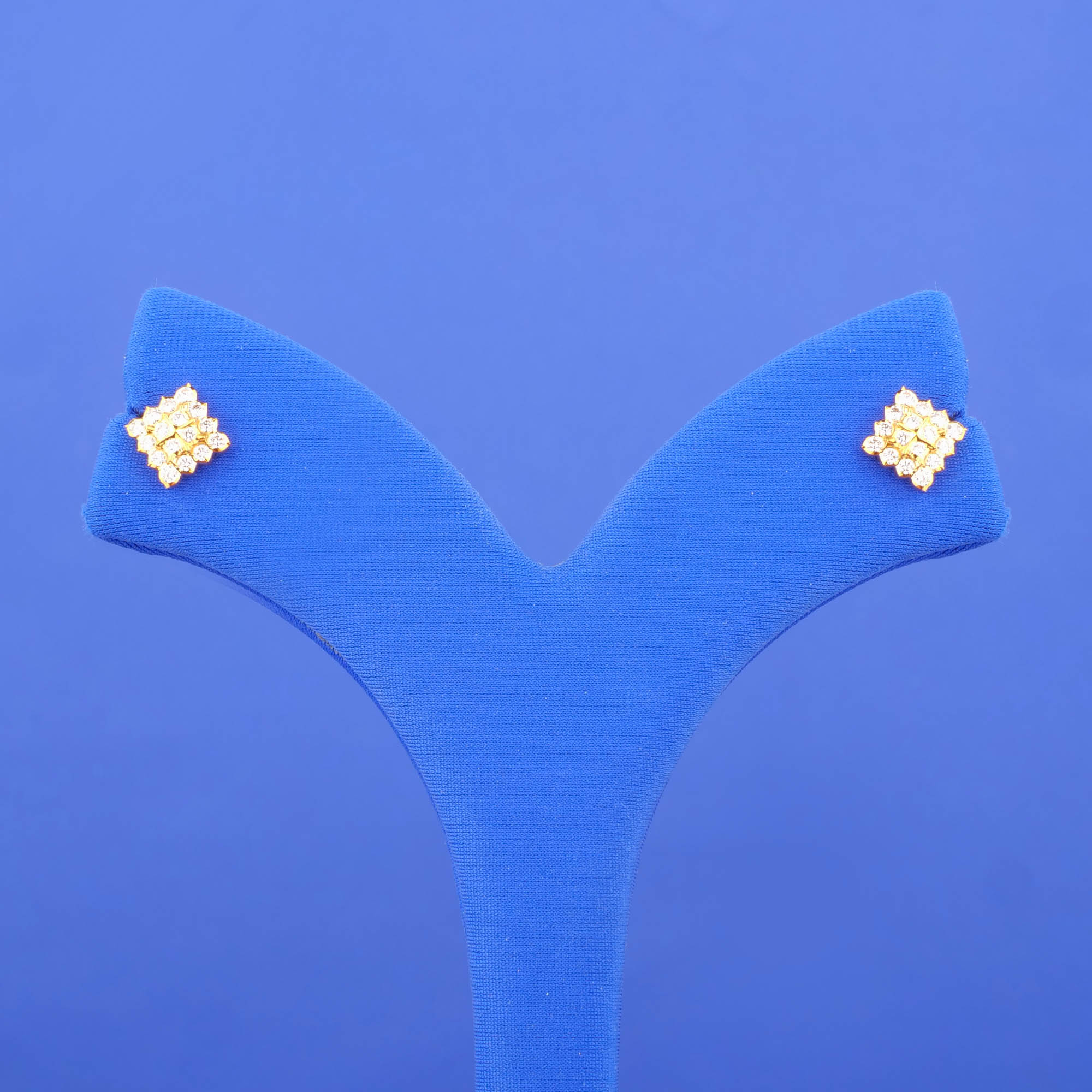 22K Gold Diamond Earrings