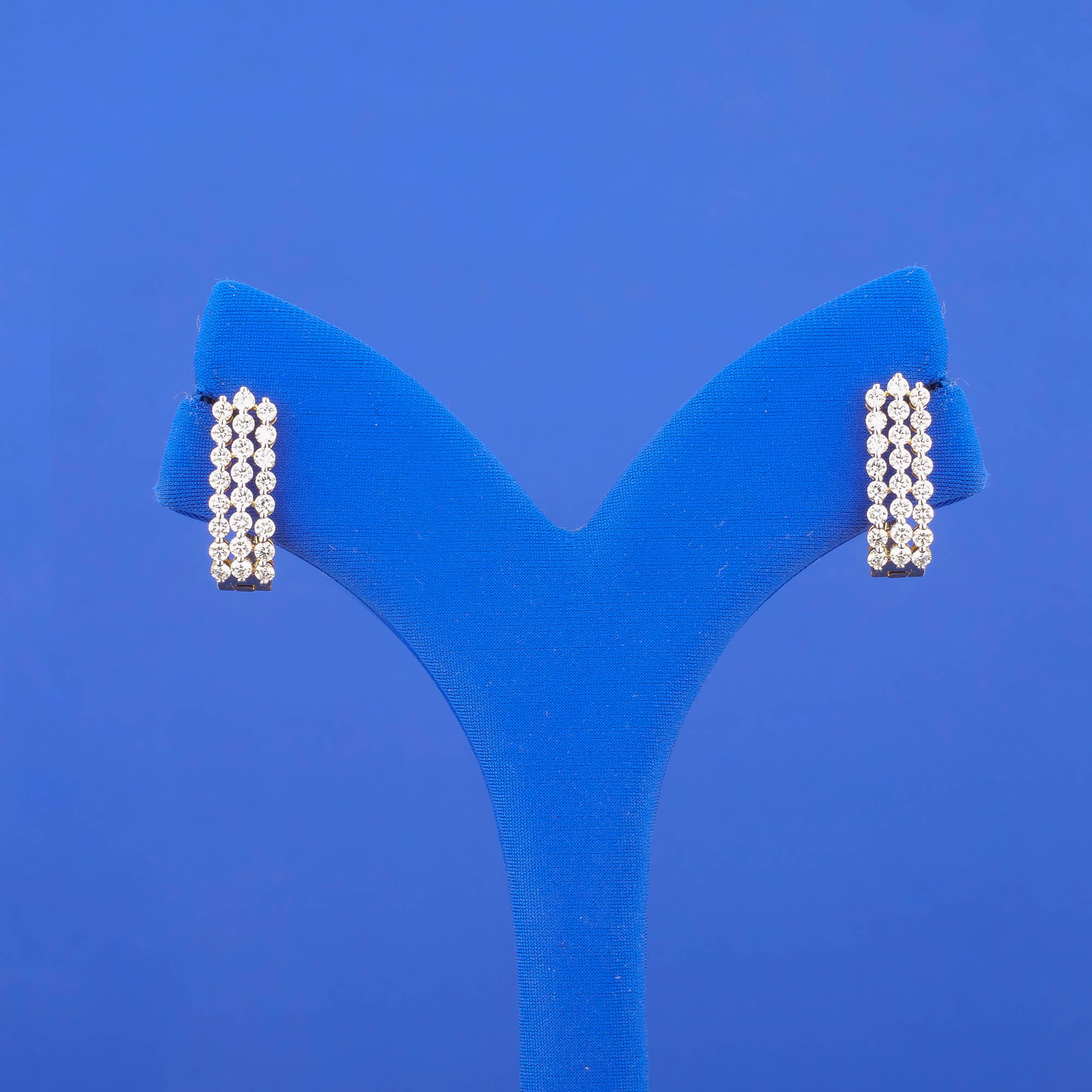 18K Yellow Gold Diamond 'Bali' Earrings