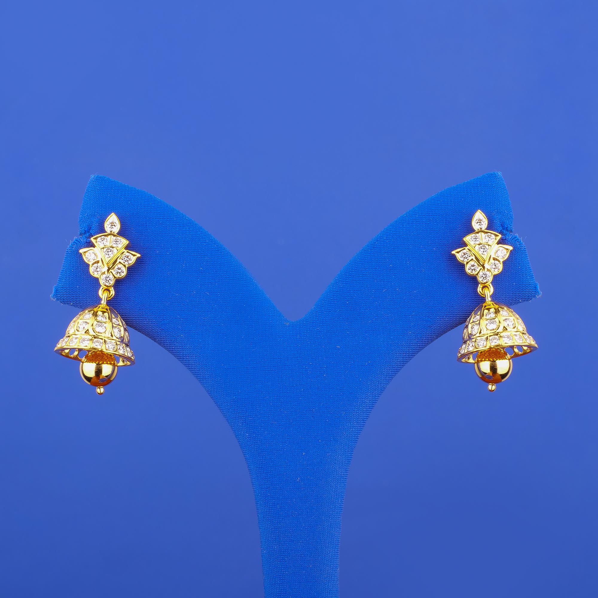 22K Diamond 'Jhumka' Earrings