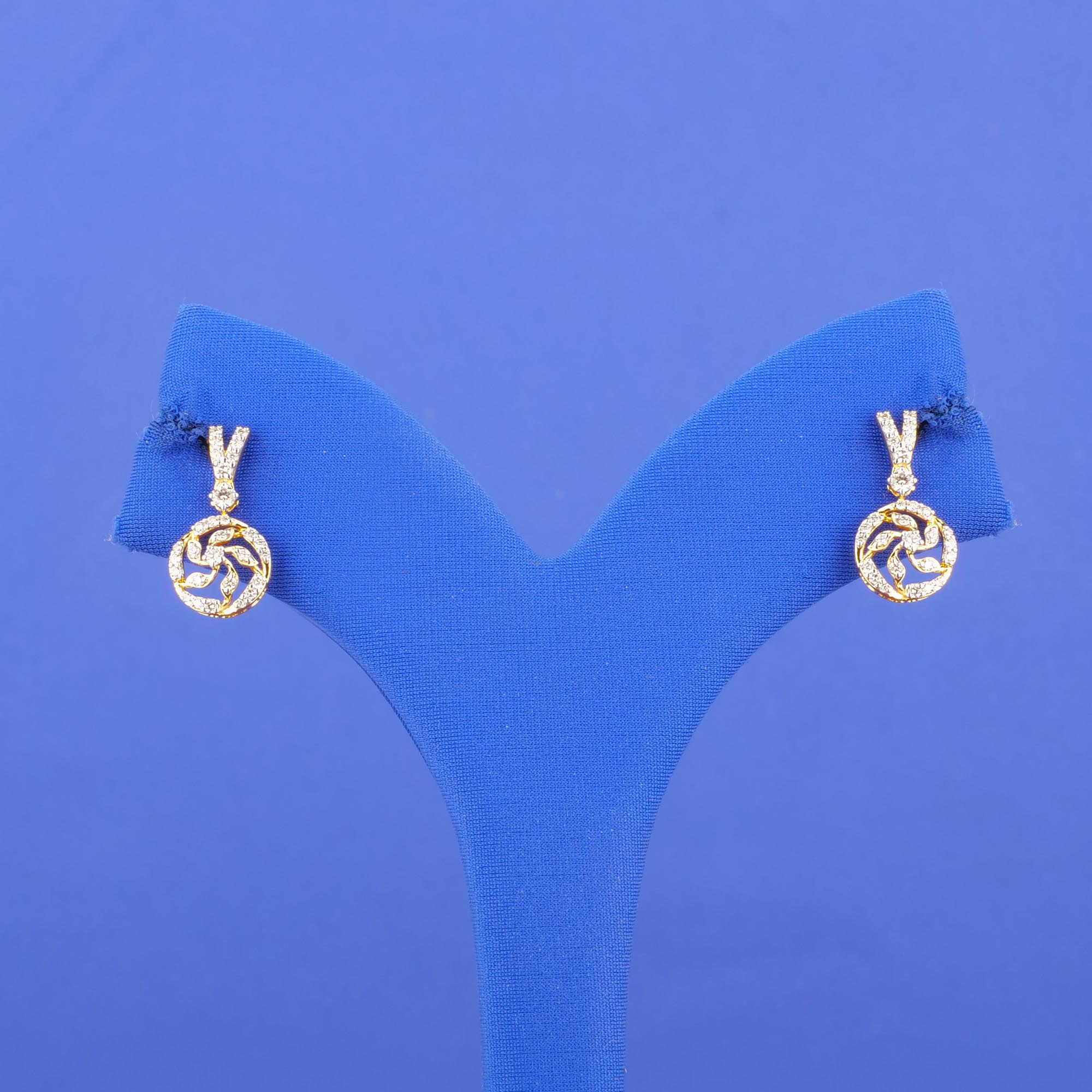 18K Yellow Gold Diamond 'Drop' Earrings