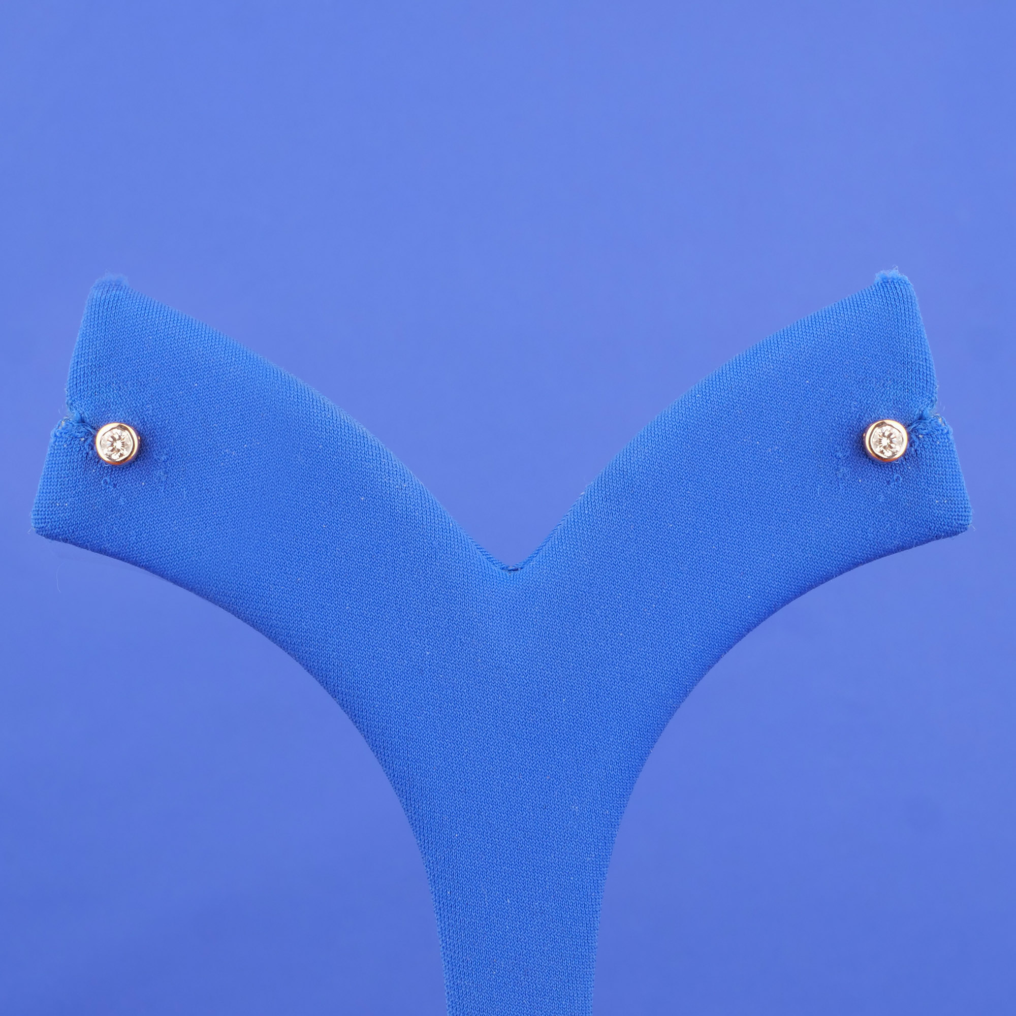 18K Rose Gold Diamond Baby Earrings