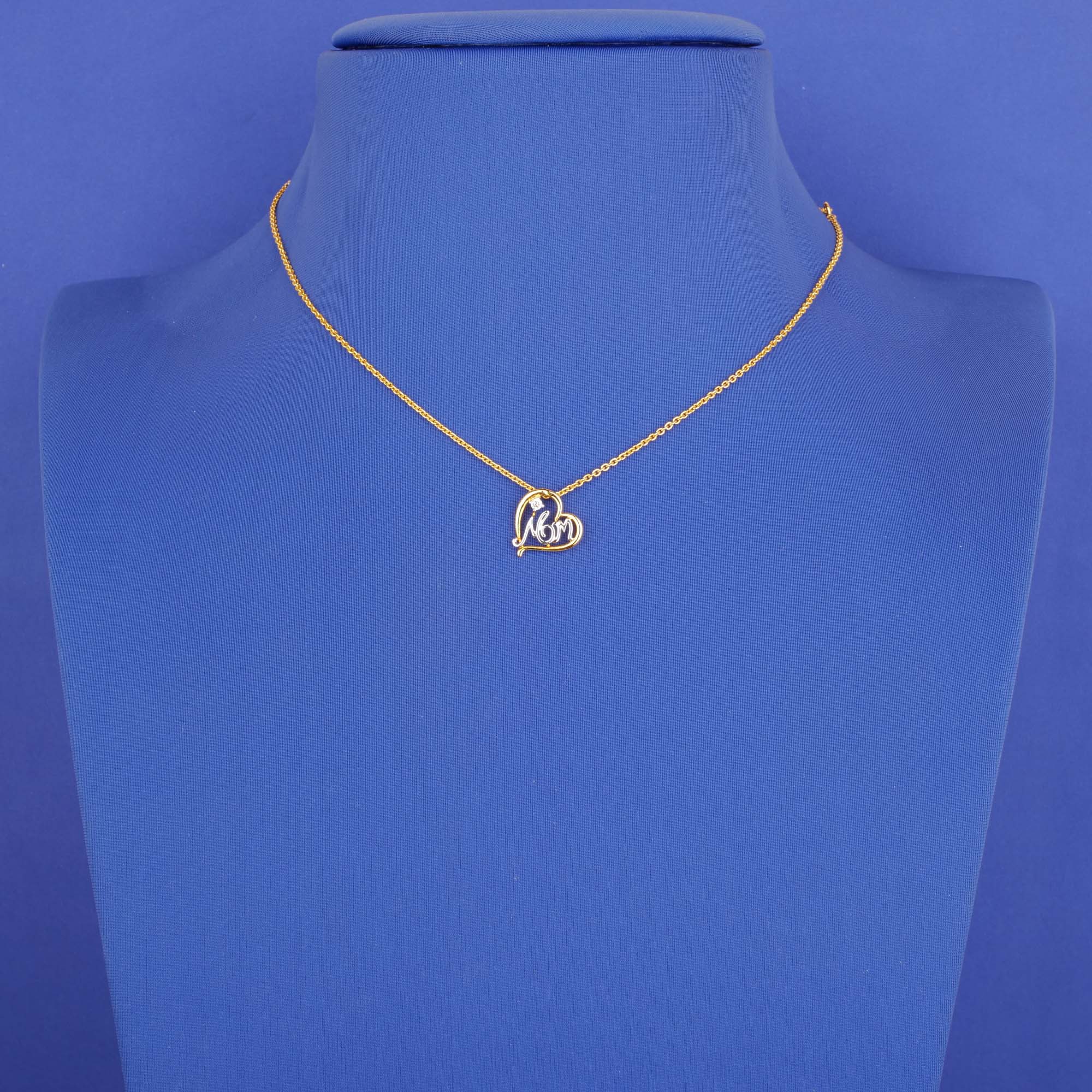 18K Yellow Gold Diamond Necklace