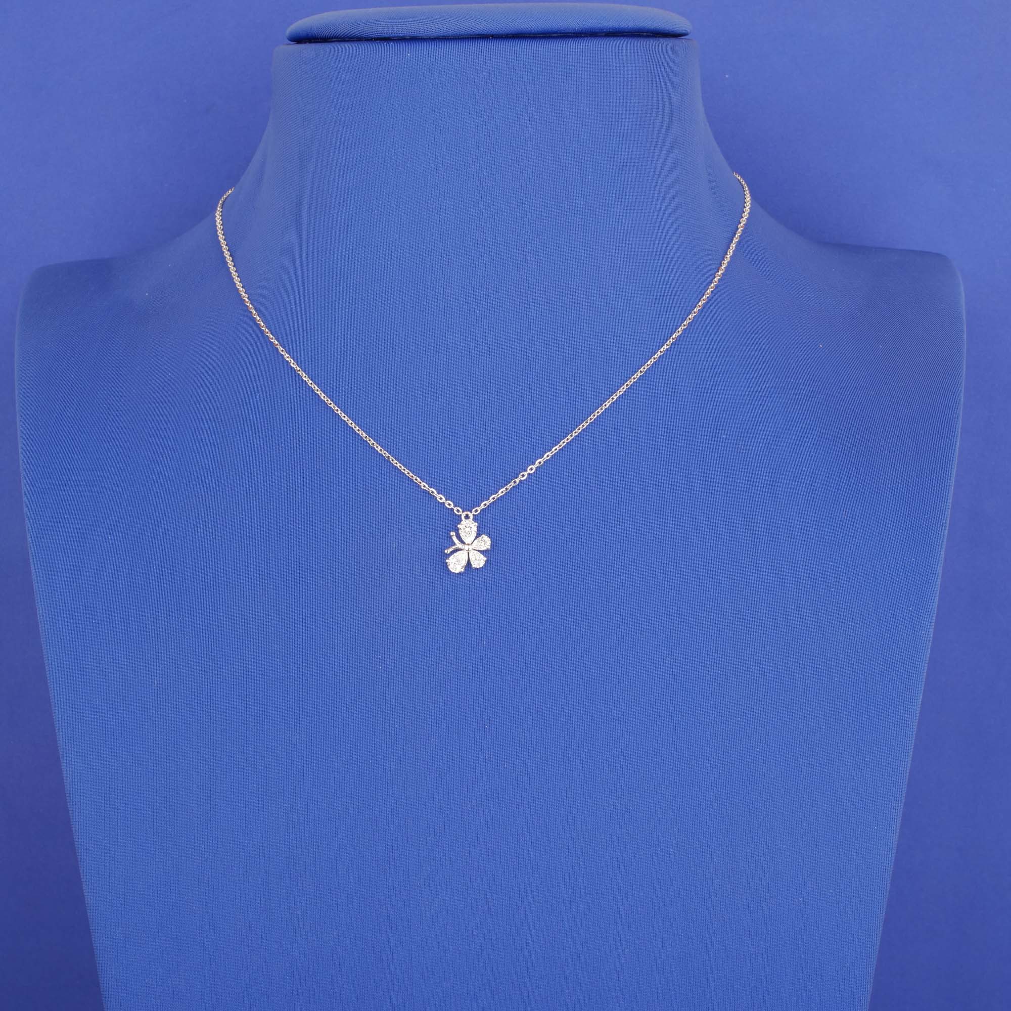 18K WG Diamond 'Butterfly' Necklace