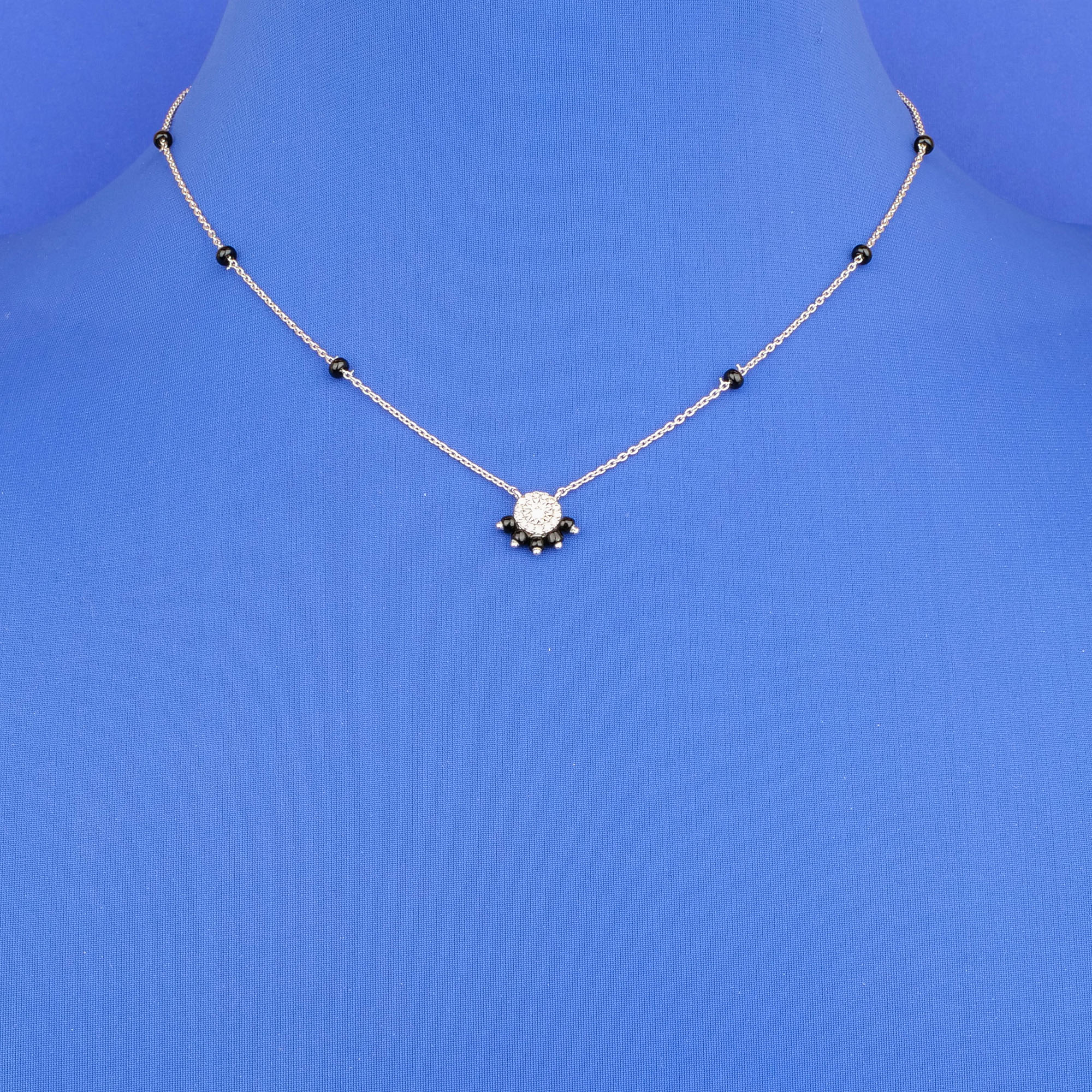 18K WG Diamond Mangalsutra Necklace
