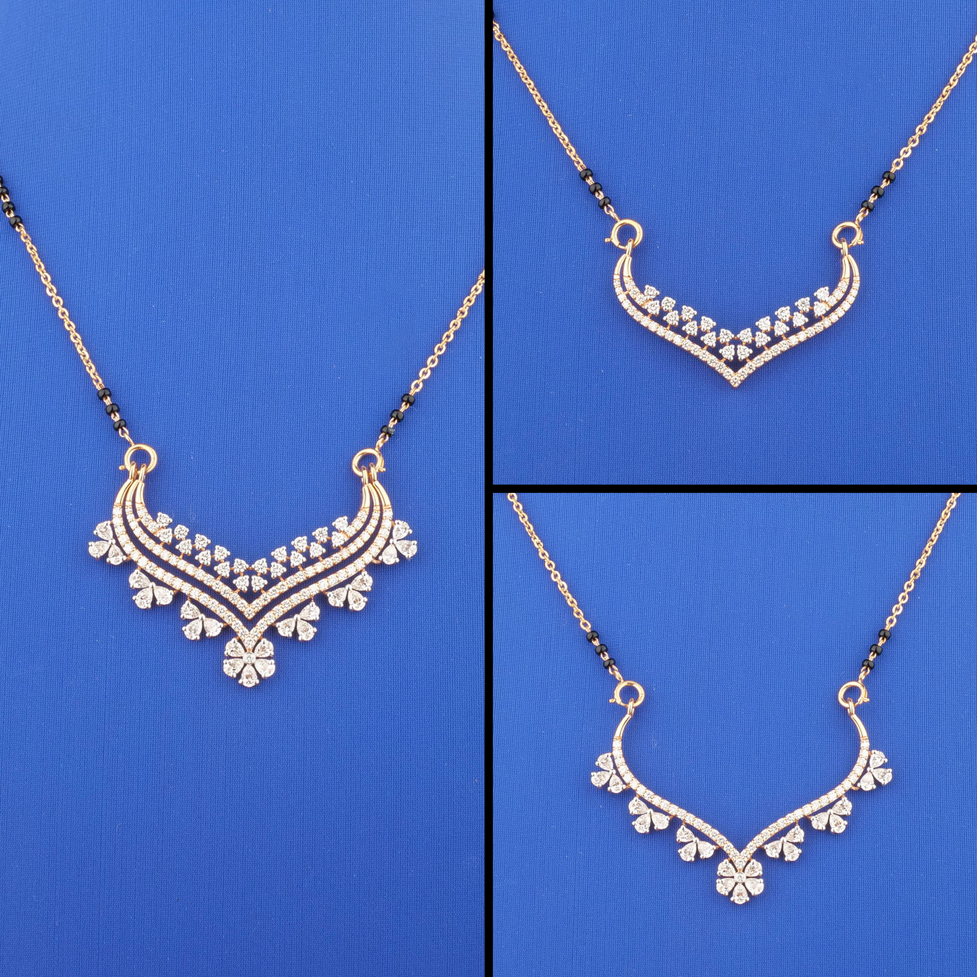 18K Rose Gold Diamond 'Detachable' Mangalsutra Necklace