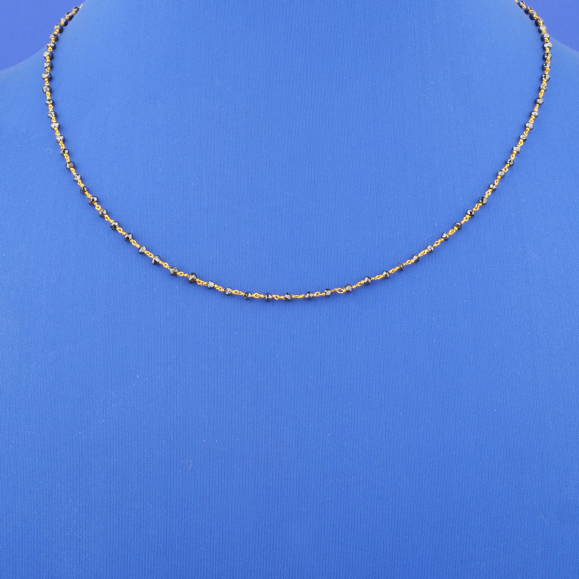 Twenty-Two Karat Black Diamond Chain