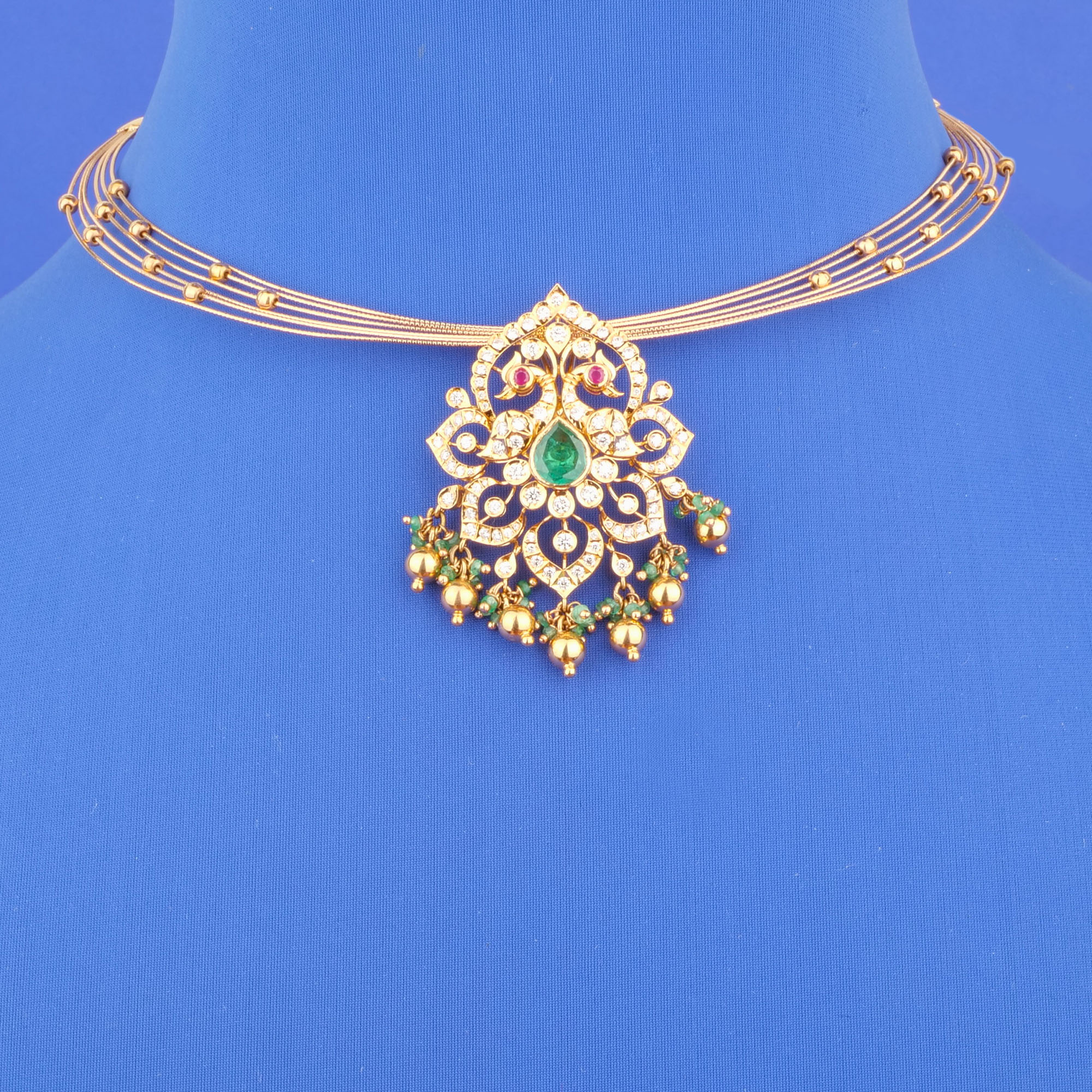 18K Gold Diamond Necklace (Intchg.)