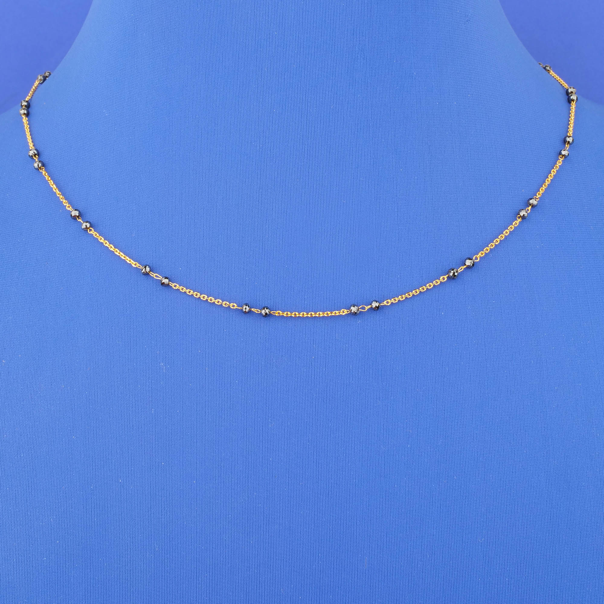 18K Black Diamond Chain