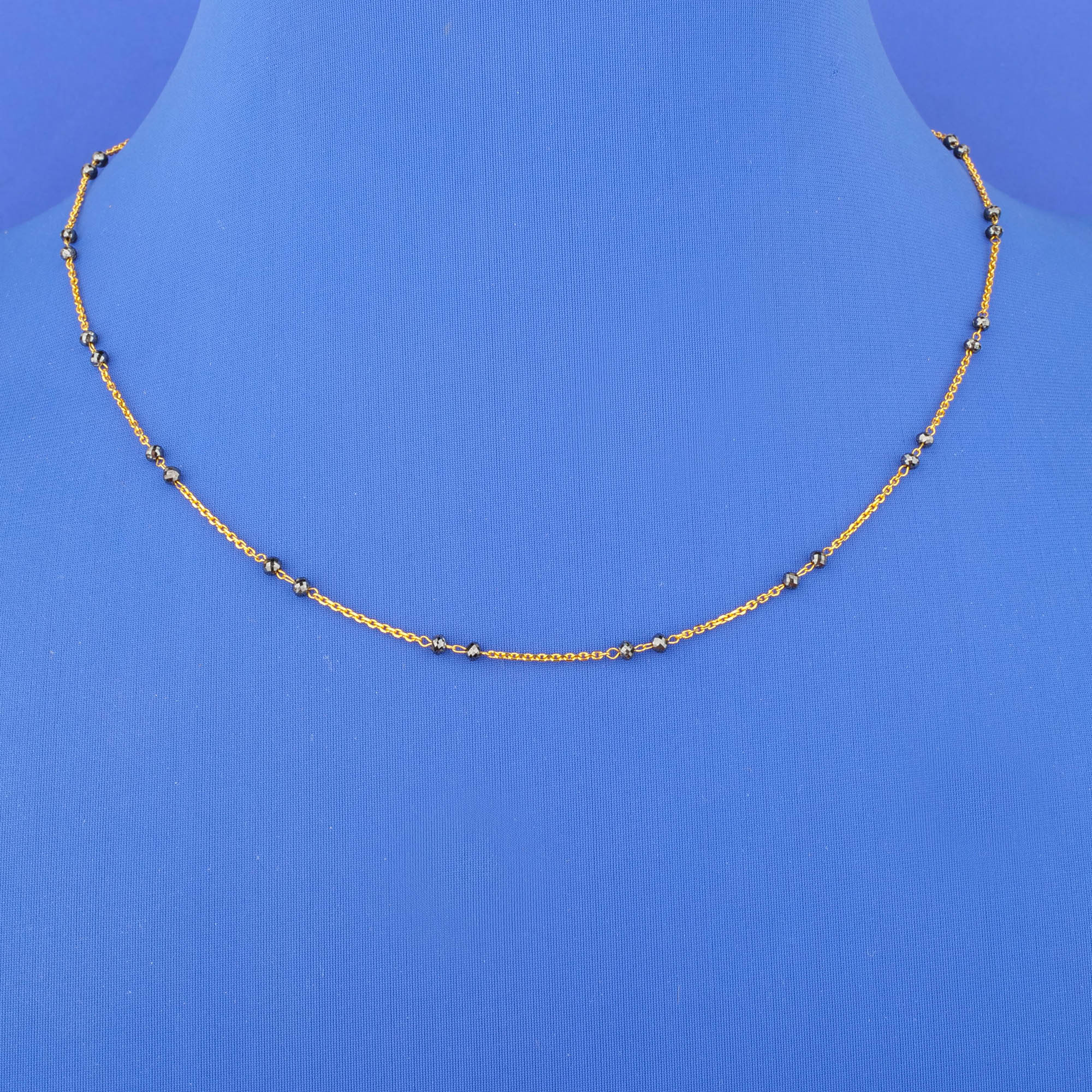 18K Black Diamond Chain