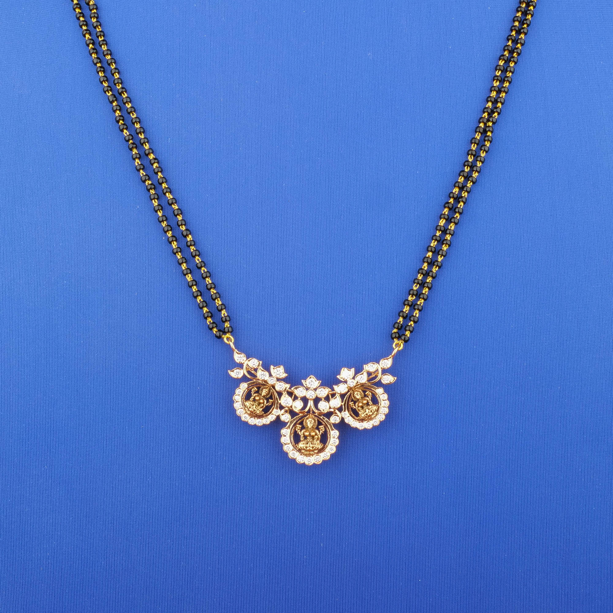18K Gold Diamond 'Lakshmi' Mangalsutra Necklace