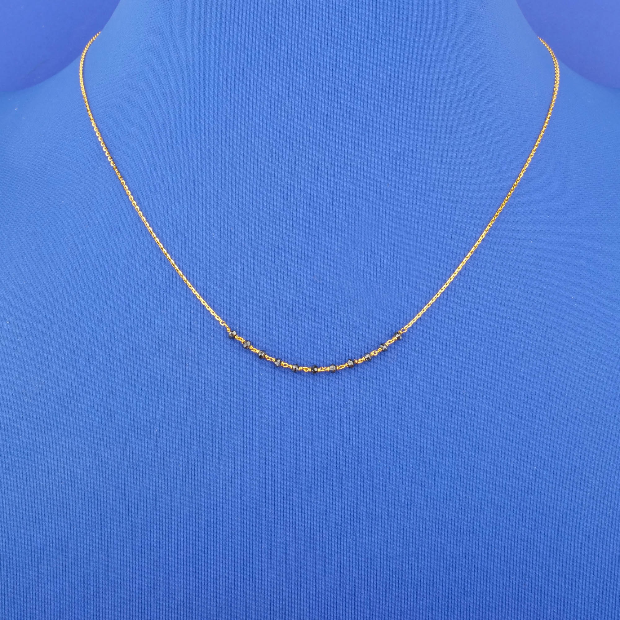 22K Black Diamond Necklace