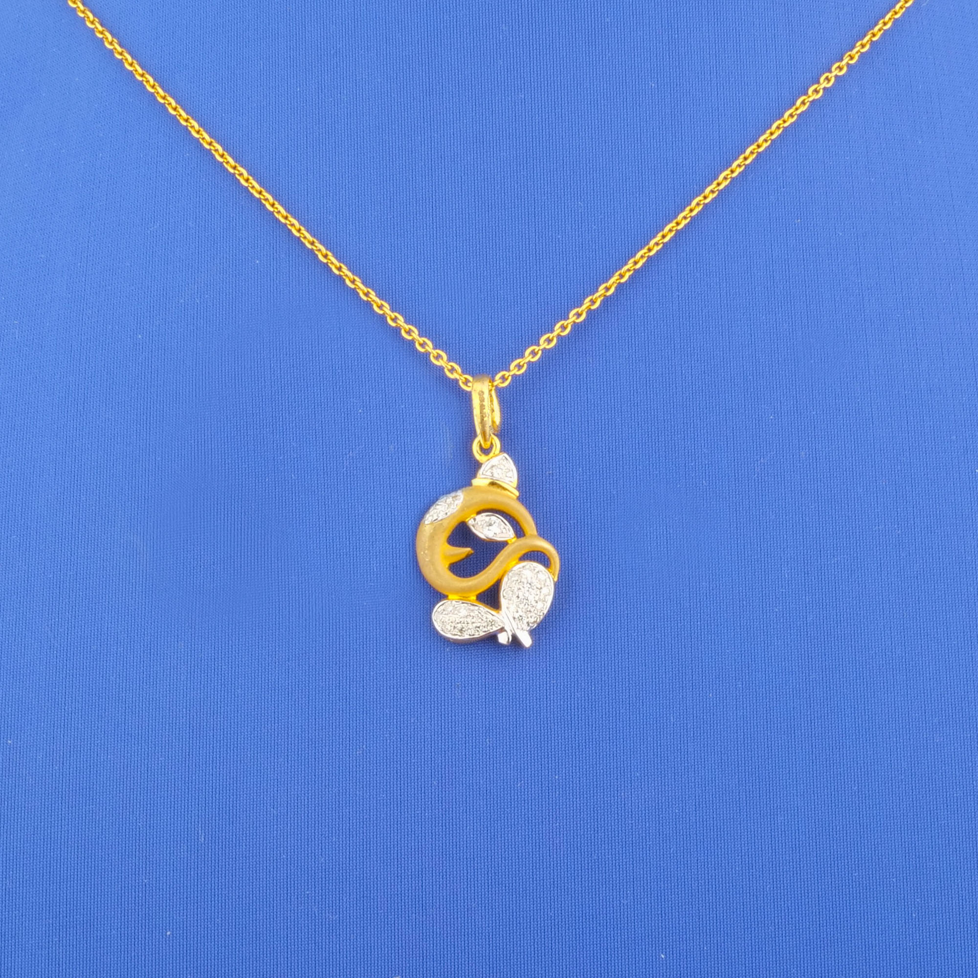 Yellow Gold Diamond Pendant (chain not included)