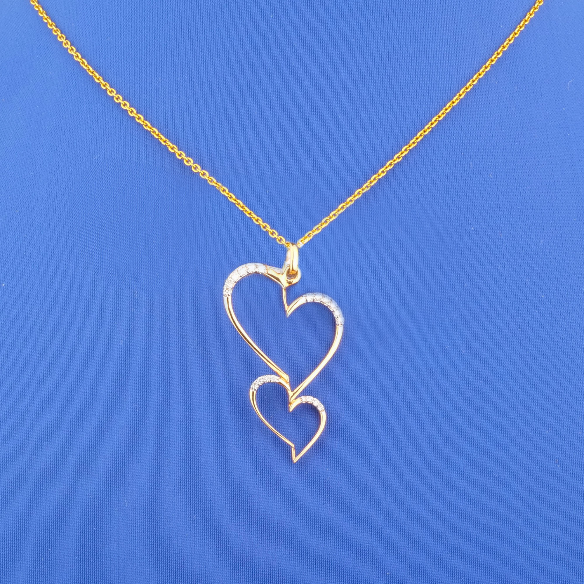 18K Rose Gold Diamond Pendant (chain not included)