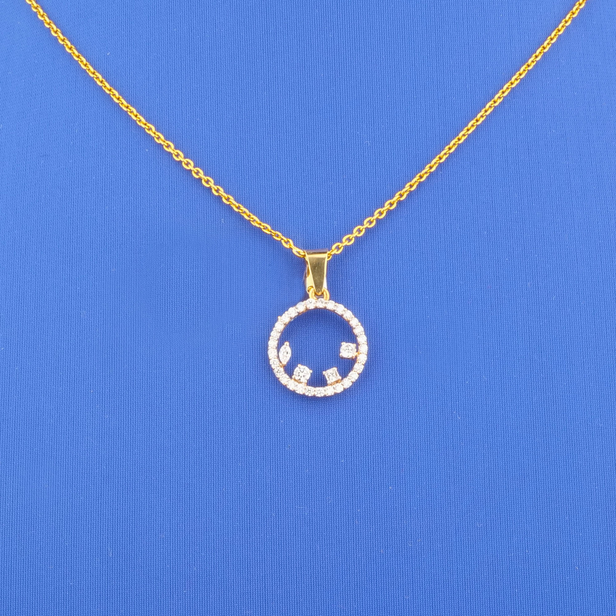 18K Rose Gold Diamond Pendant (chain not included)