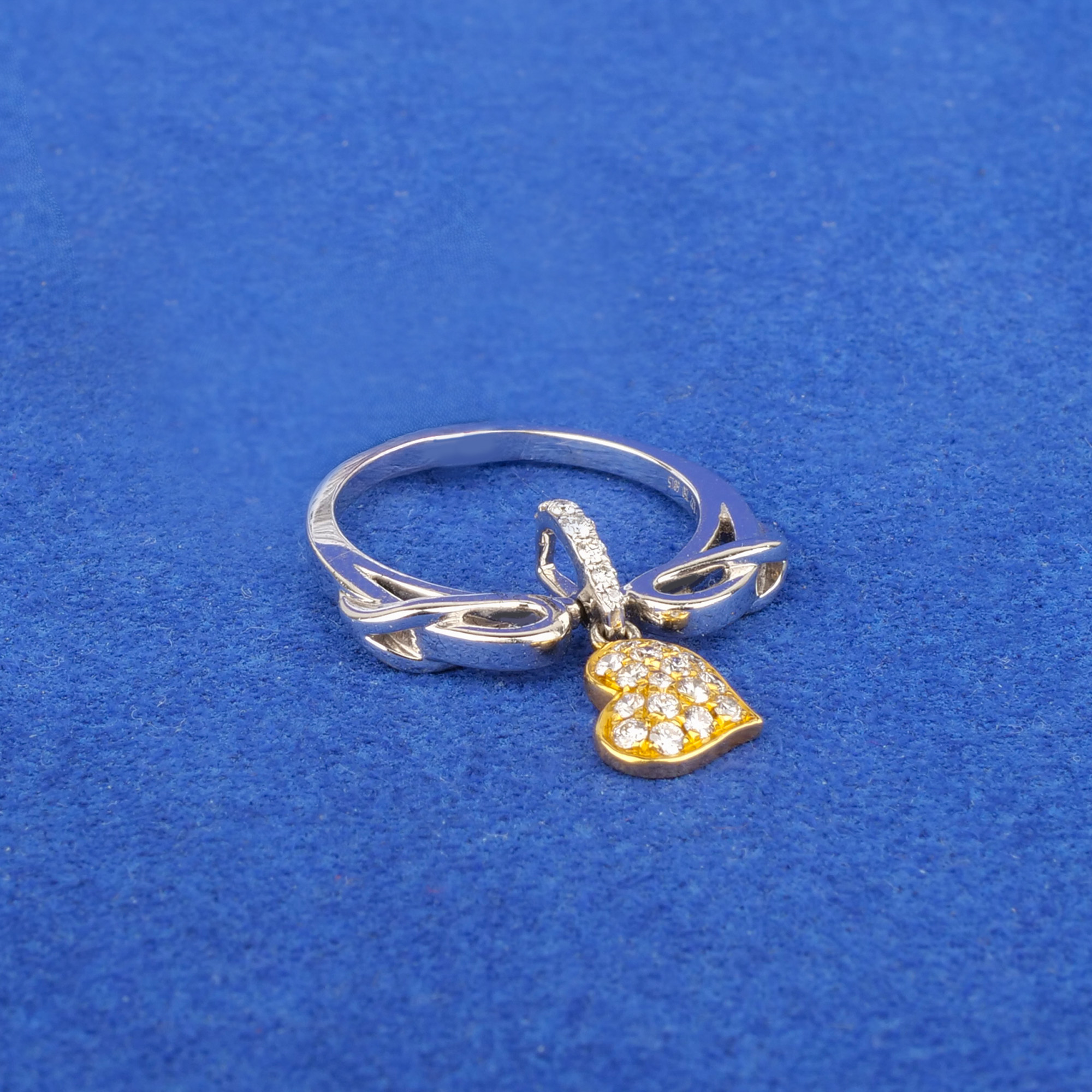 18K Gold Diamond Ring/Pendant