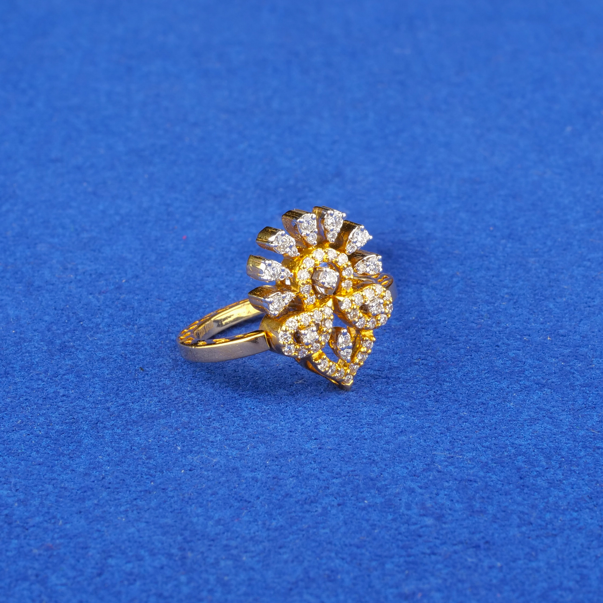 18K Yellow Gold Diamond Ring/Pendant