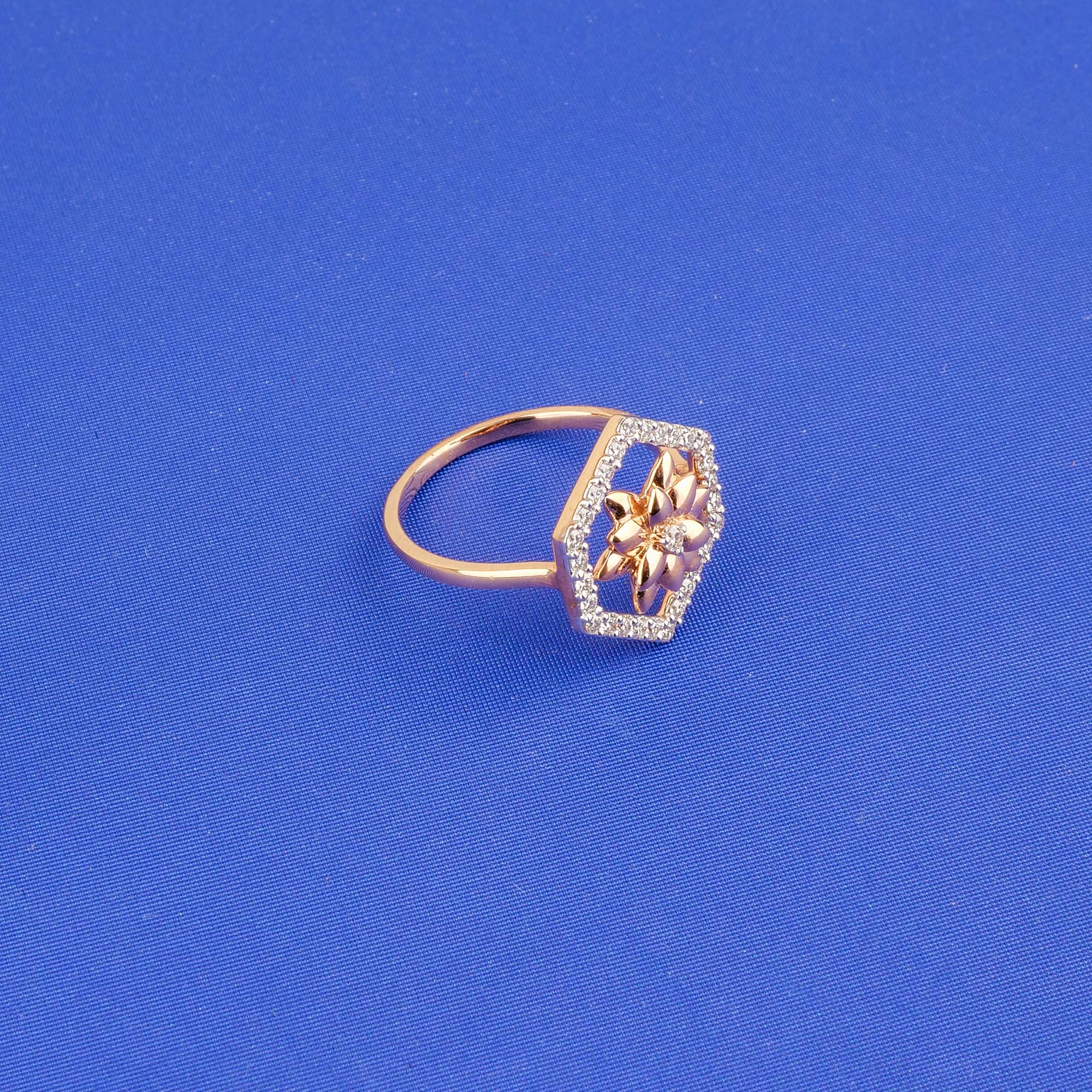 18K Rose Gold Diamond Ring