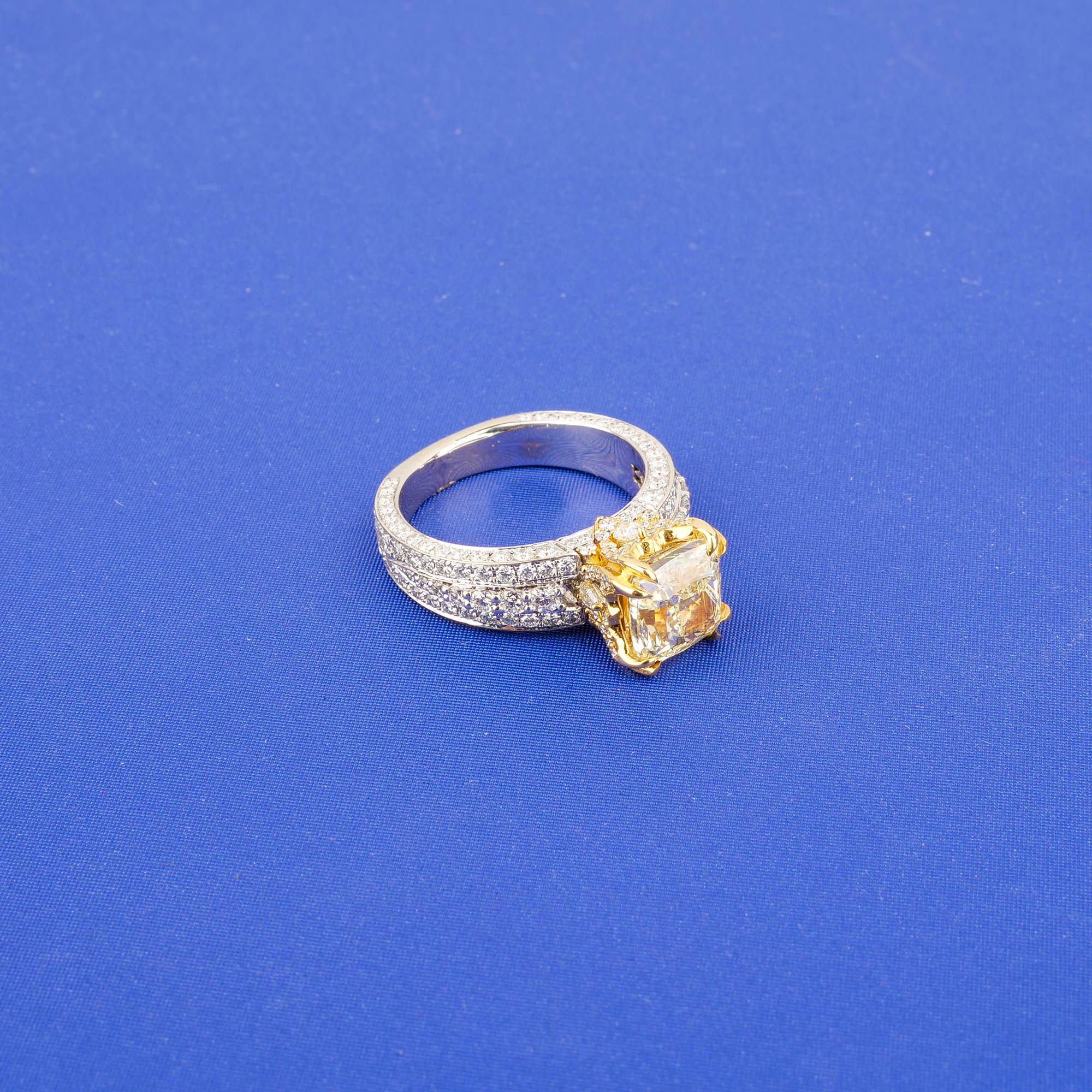 18K Yellow Gold Diamond Ring Mounting (Mounting Only)