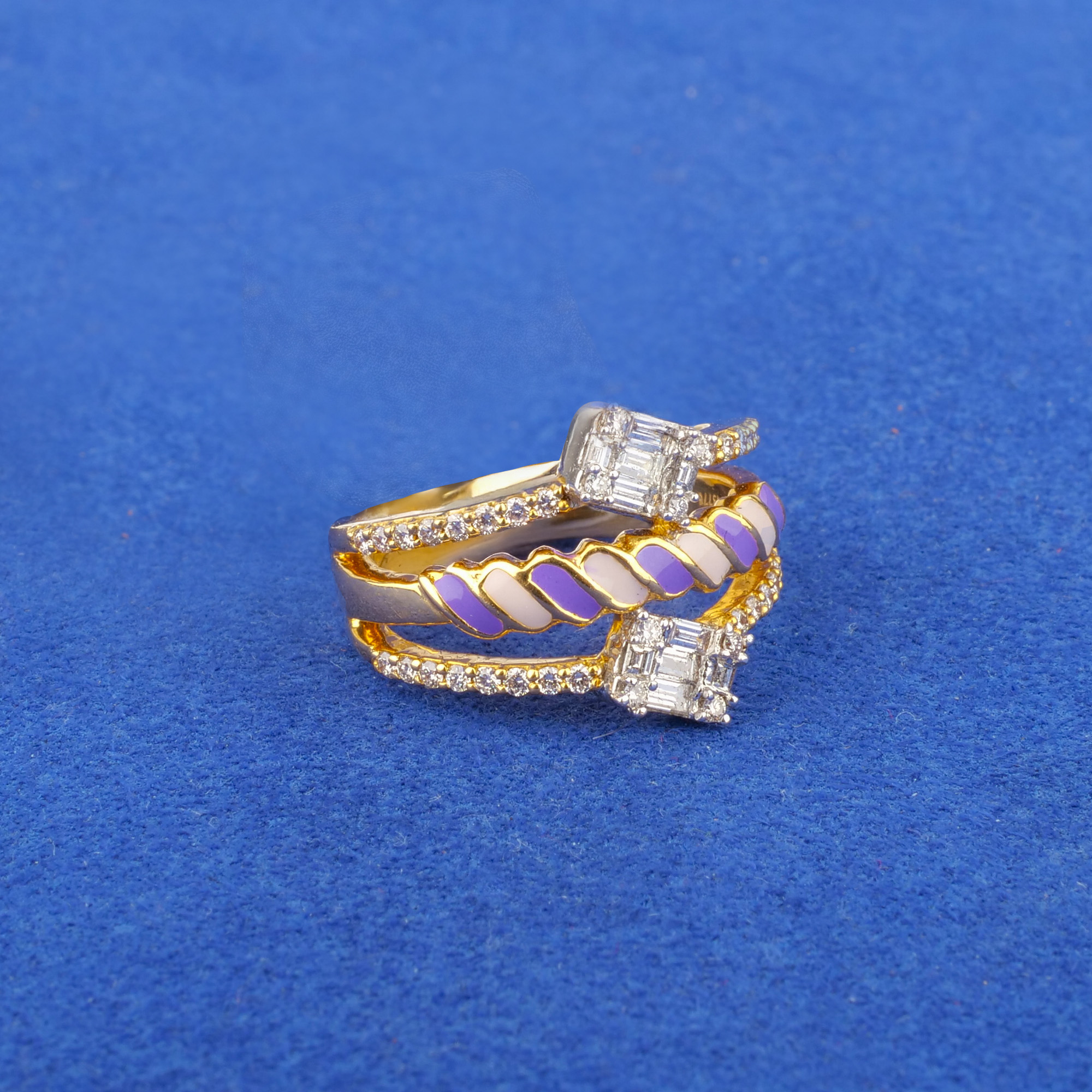 18K Yellow Gold Diamond Ring