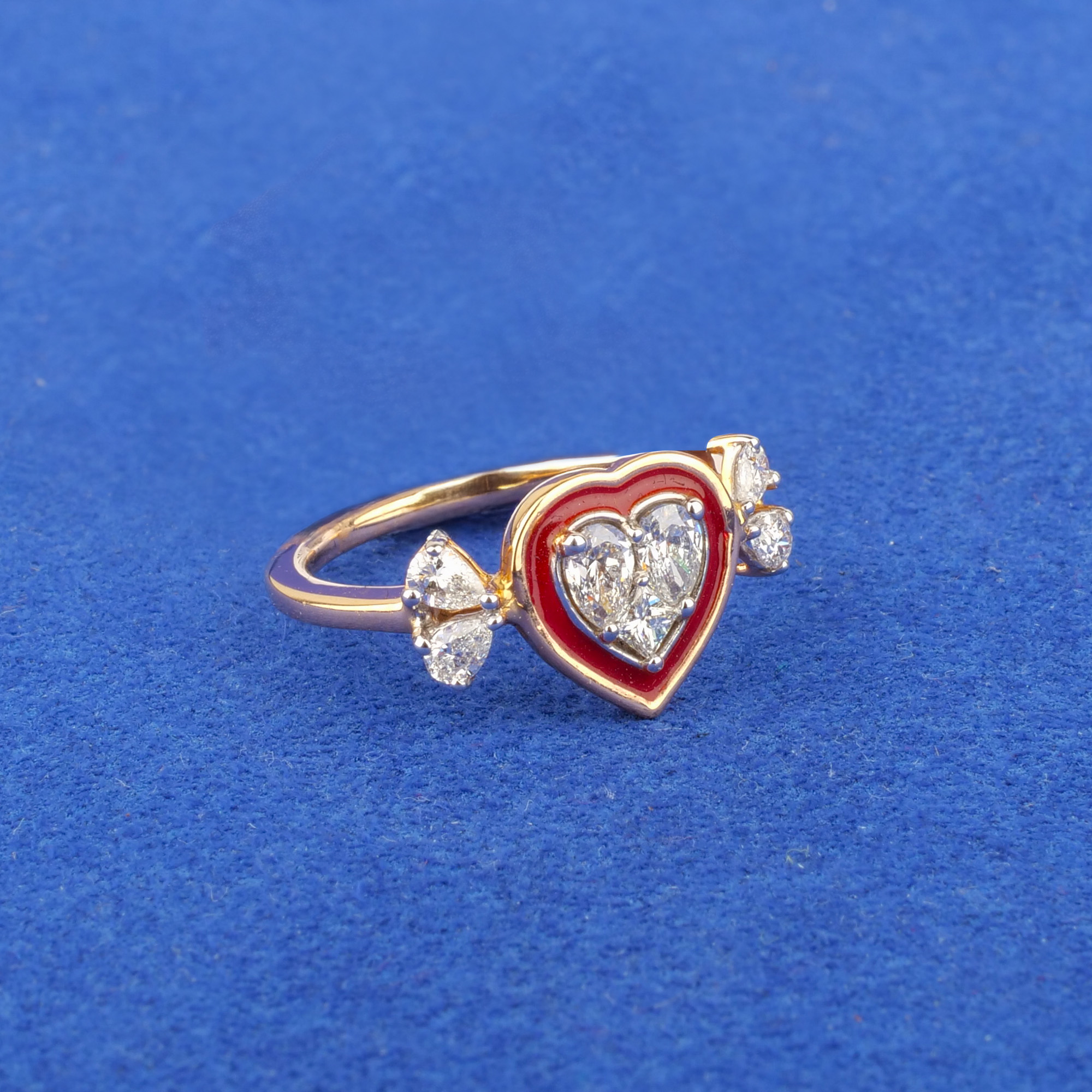 18K Rose Gold Diamond Ring