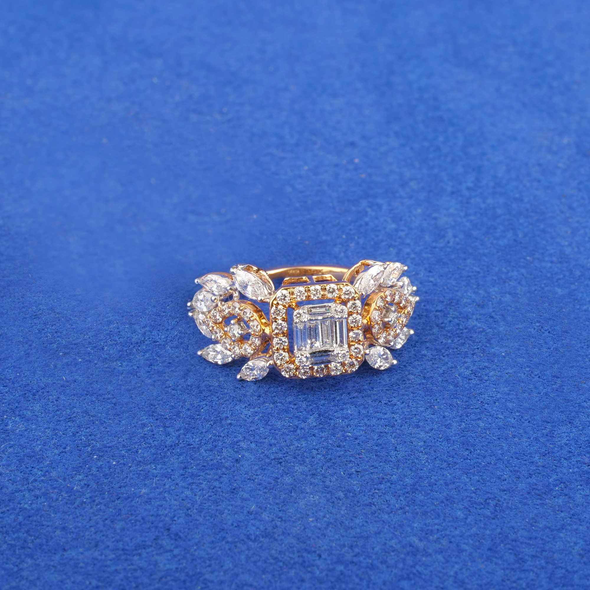 18K Rose Gold Diamond Ring