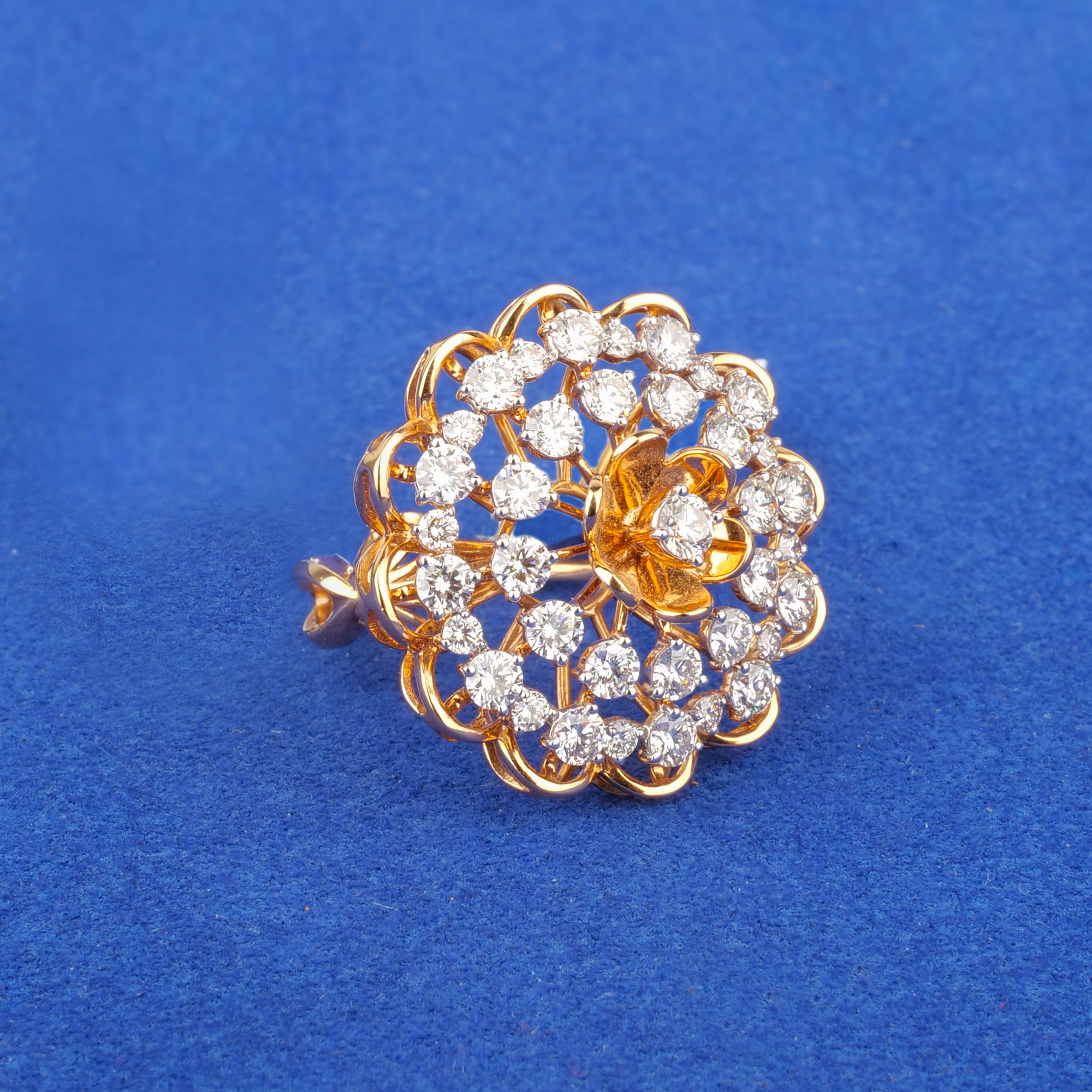 18K Rose Gold Diamond Ring