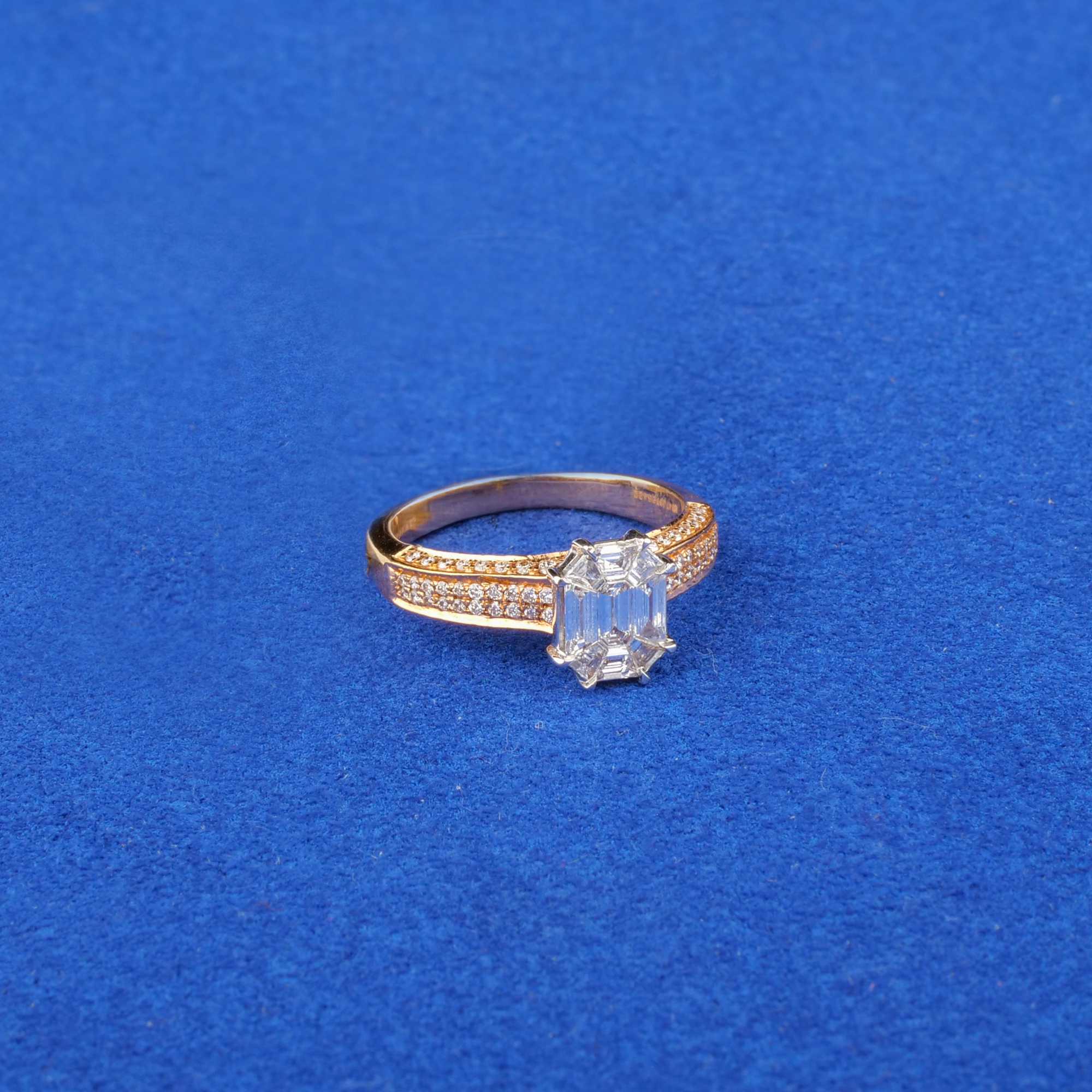 18K Rose Gold Diamond Ring