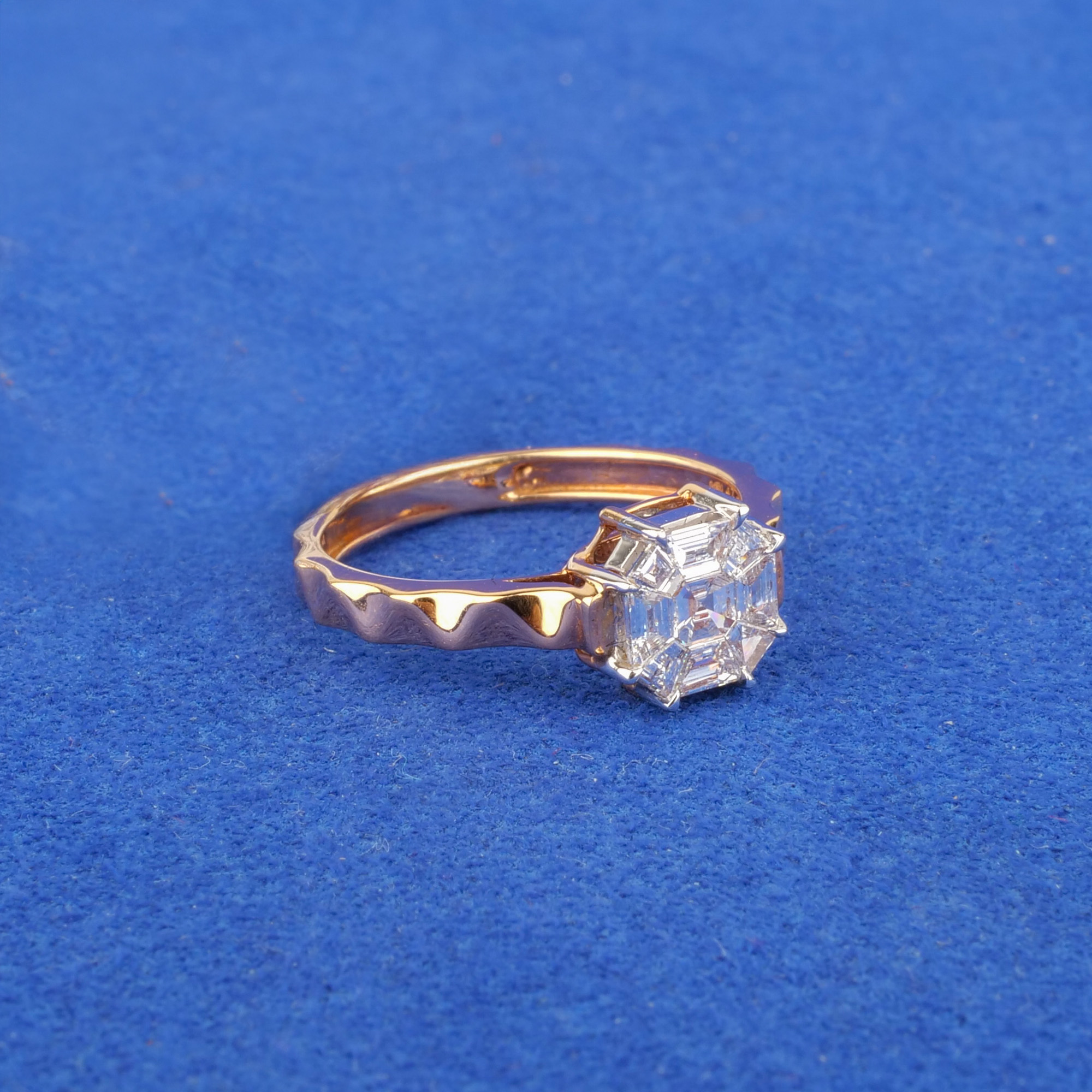18K Rose Gold Diamond Ring