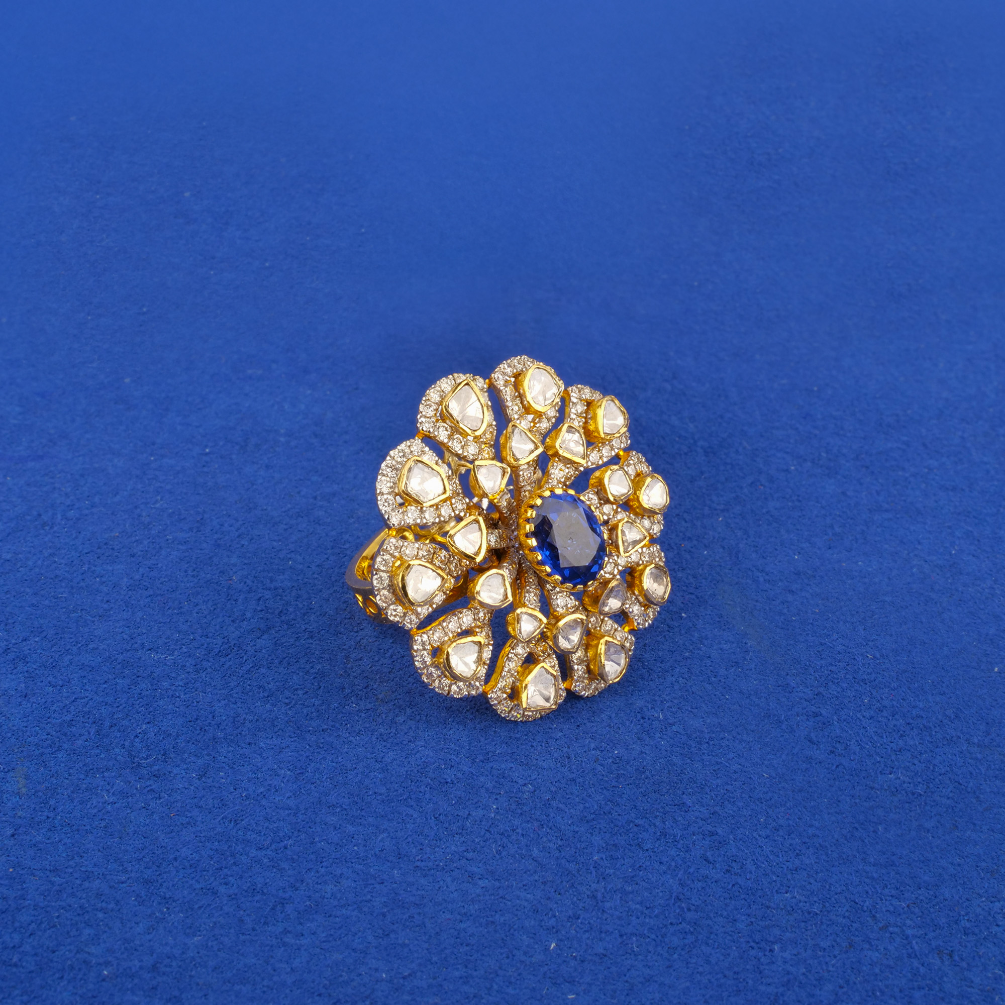 22K Diamond/Polki Diamond Ring