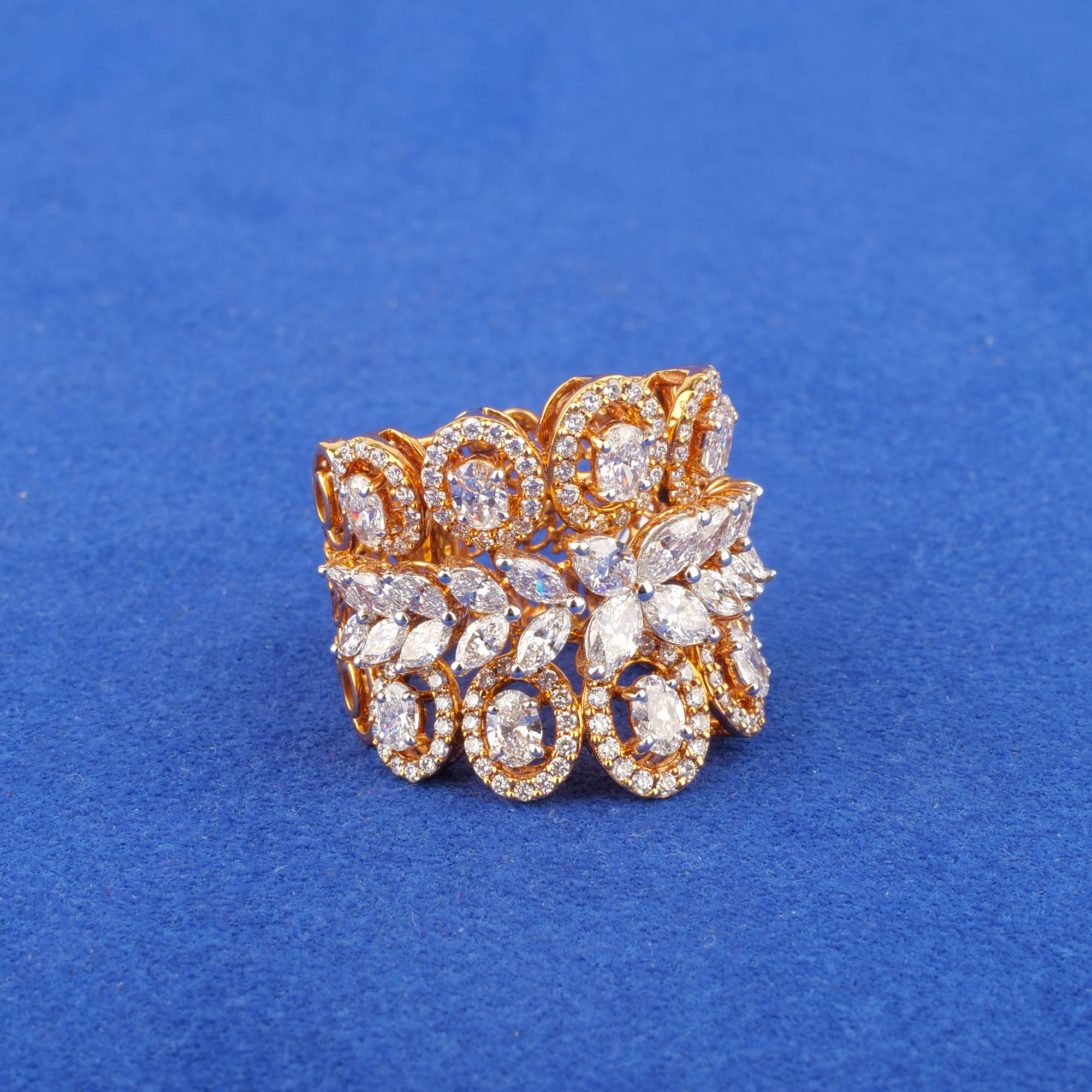 18K Rose Gold Diamond Ring