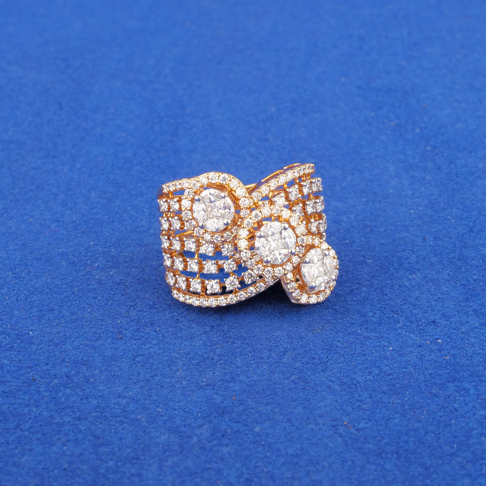 18K Rose Gold Diamond Ring