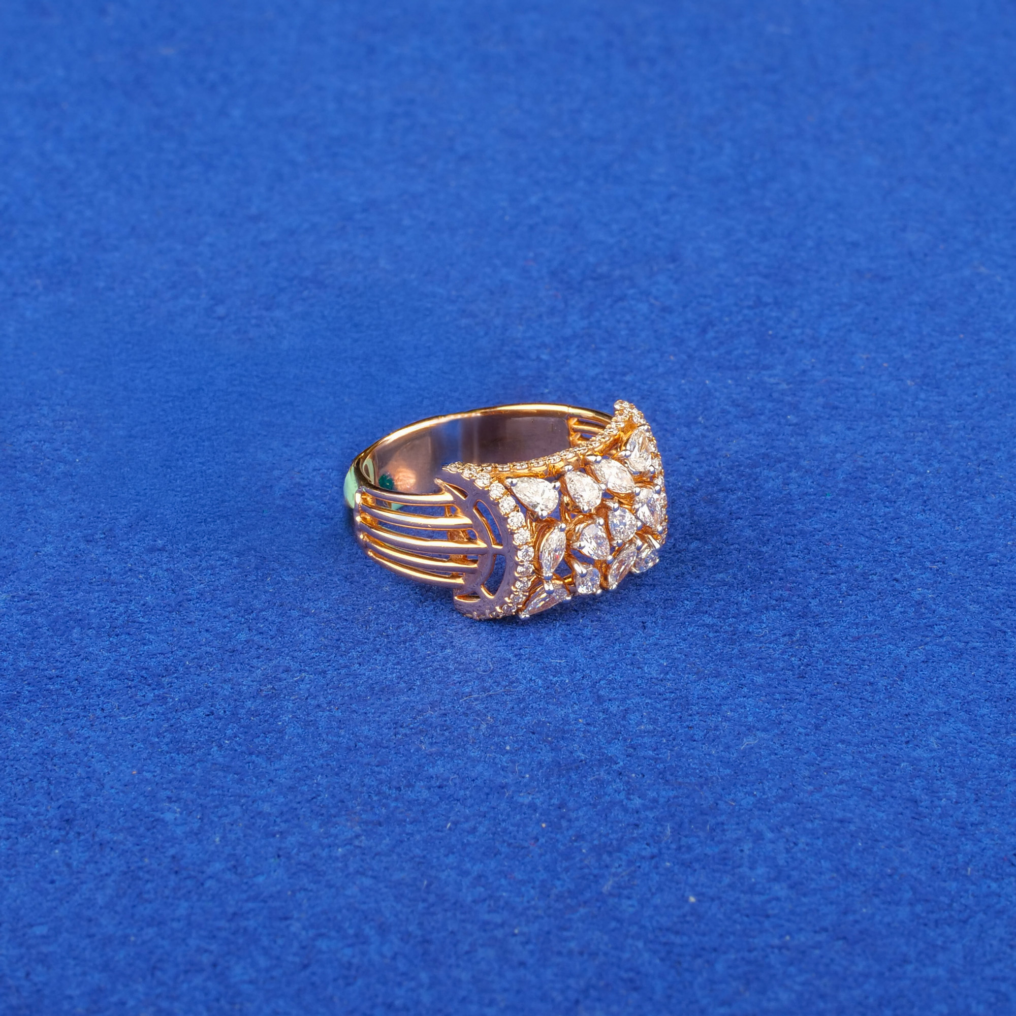 18K Rose Gold Diamond Ring