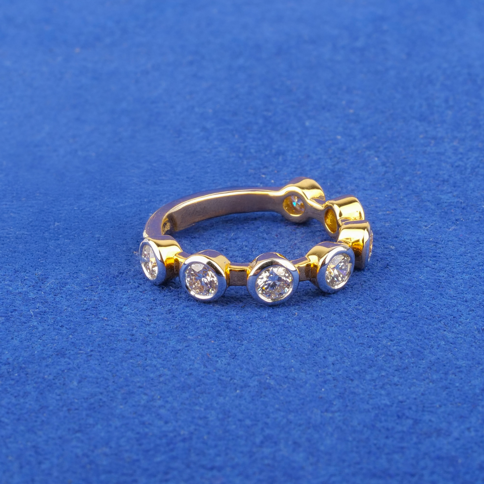18K Yellow Gold / White Gold Diamond Ring