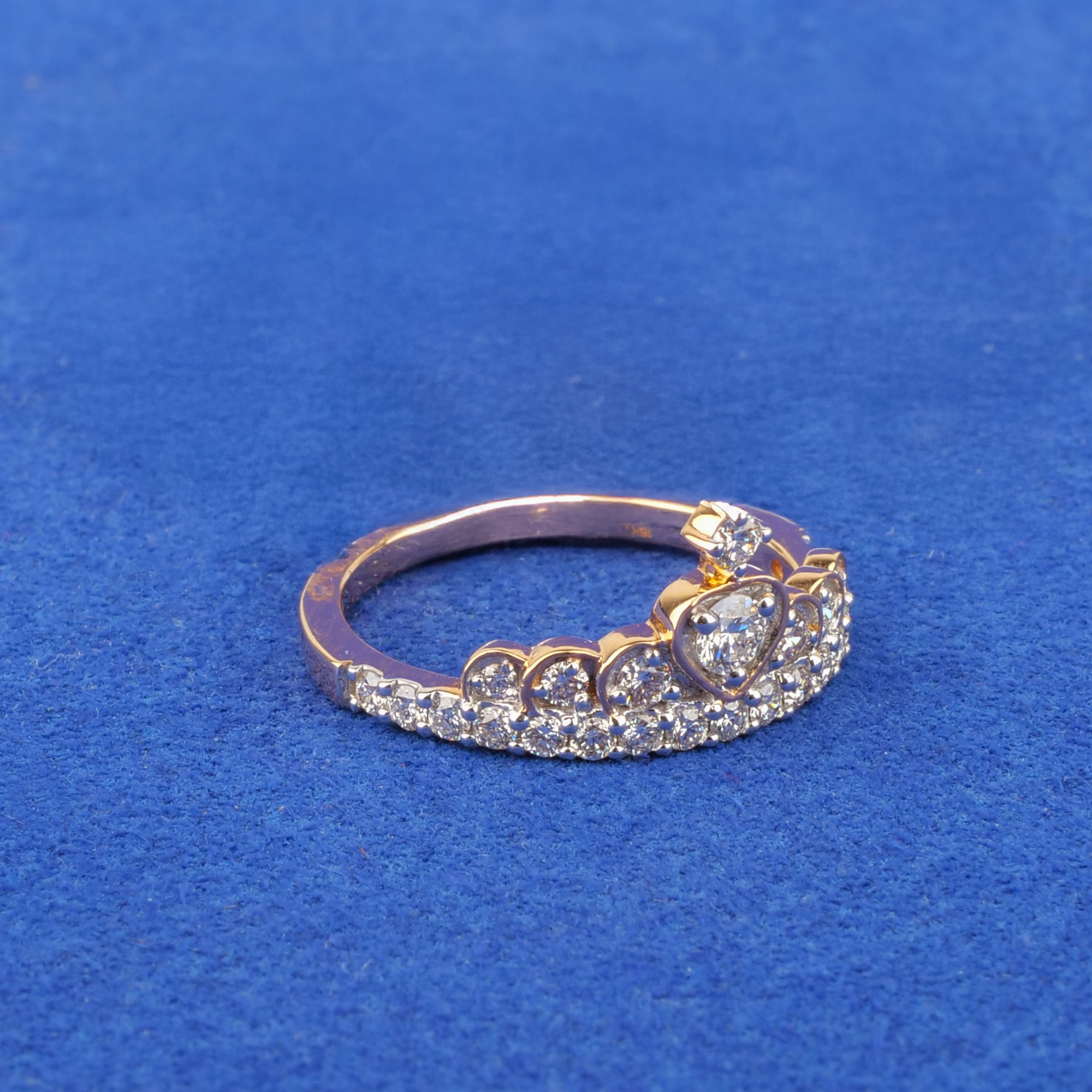 18K Rose Gold Diamond Ring
