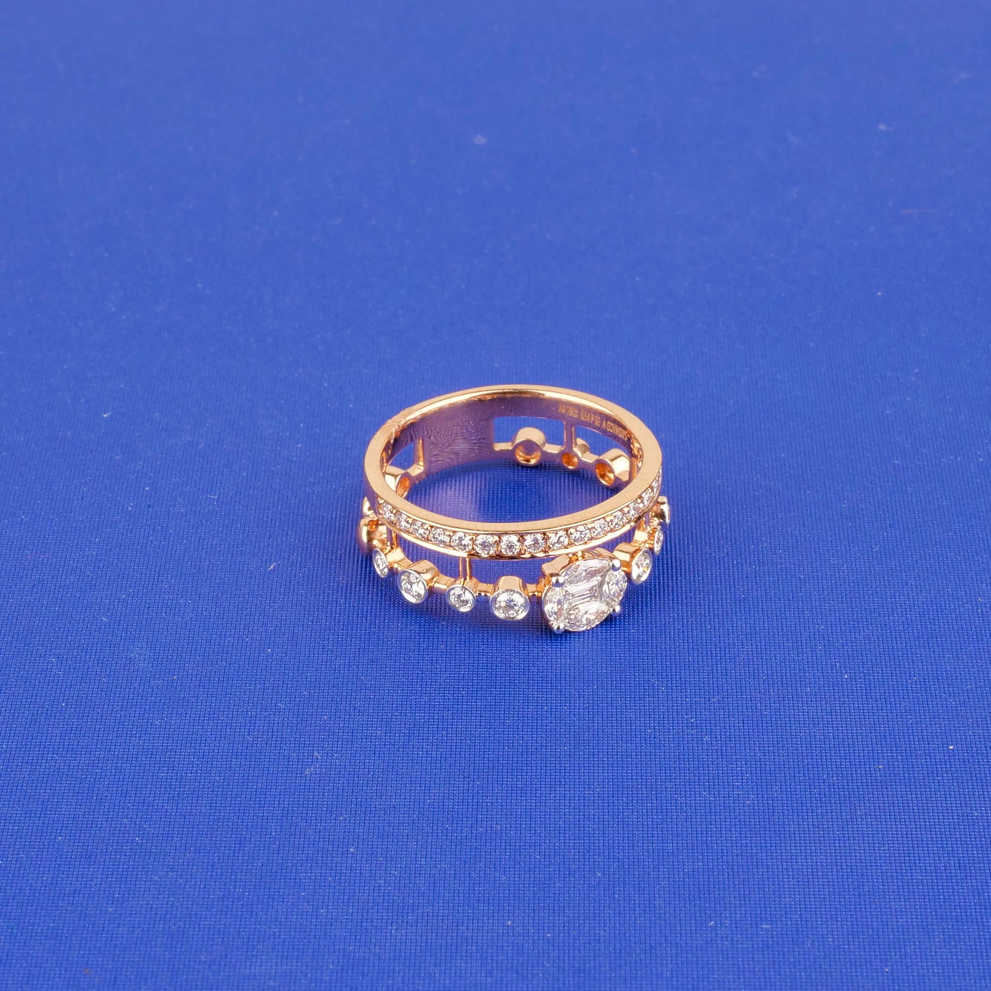 18K Rose Gold Diamond Ring