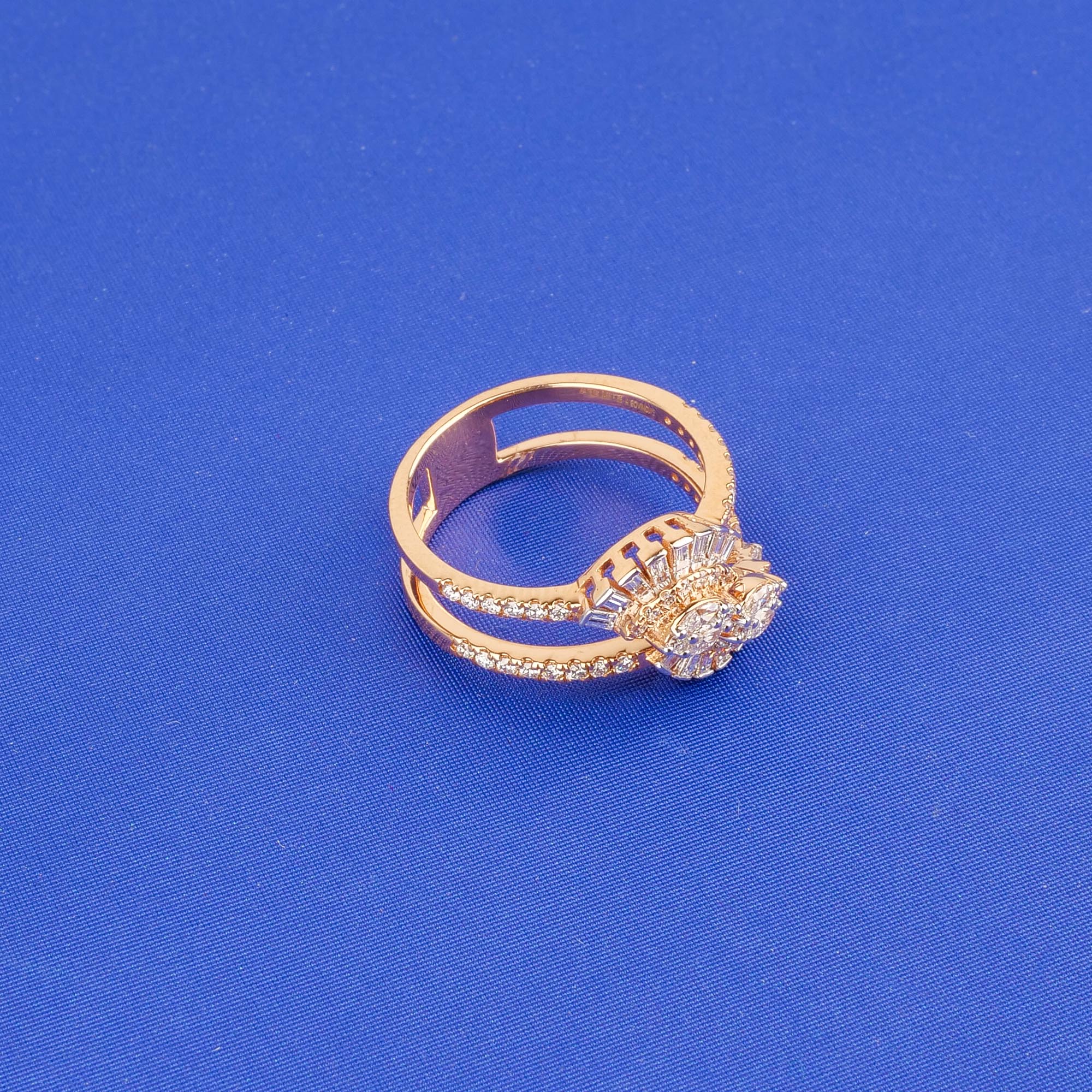 18K Rose Gold Diamond Ring