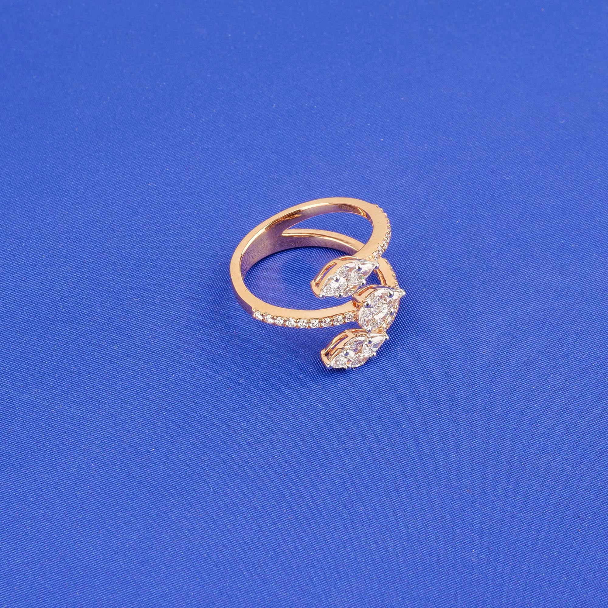 18K Rose Gold Diamond Ring