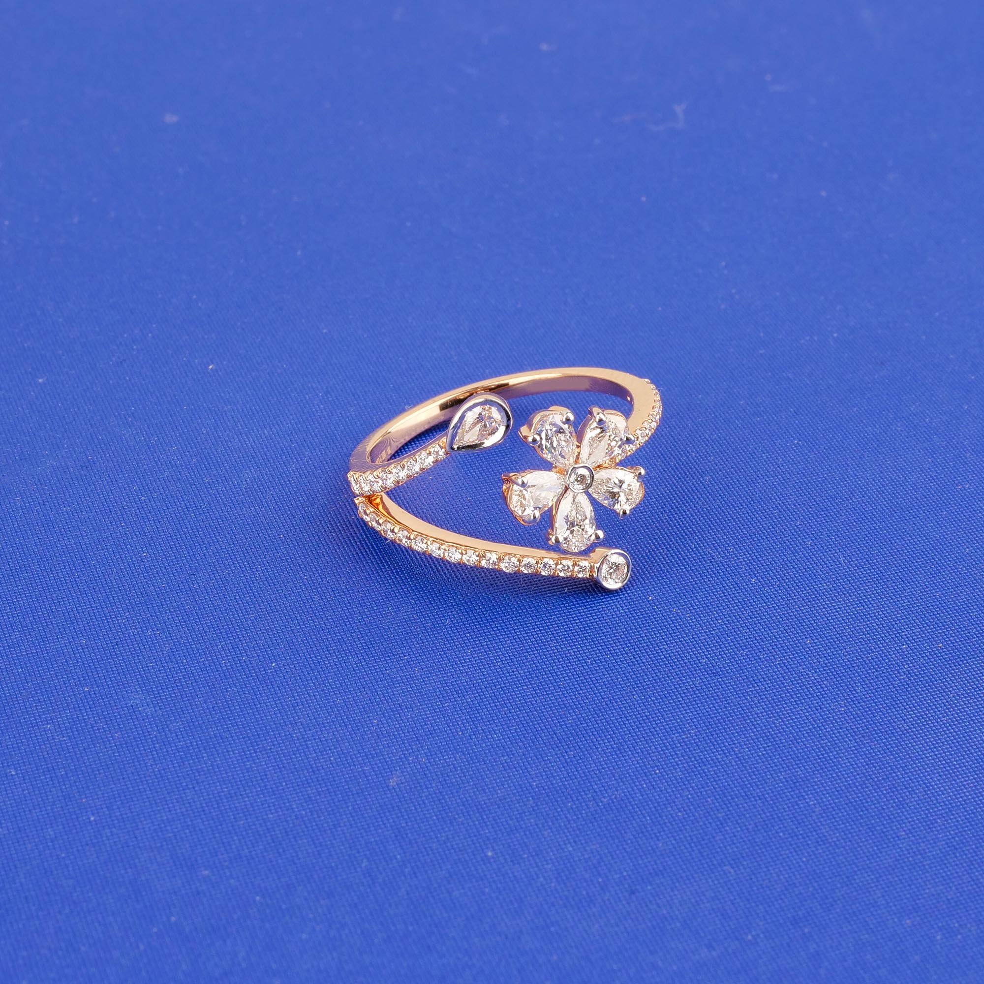 18K Rose Gold Diamond Ring