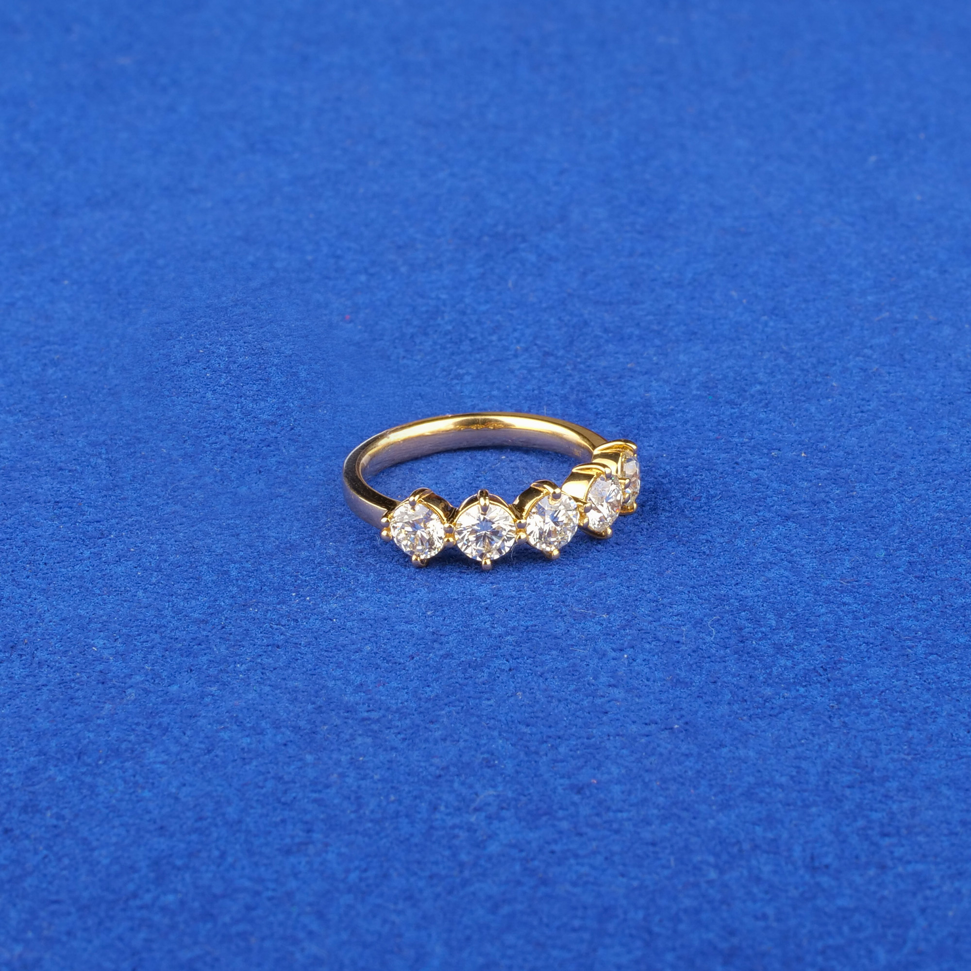 18K Yellow Gold Diamond Ring (Cat. #34)