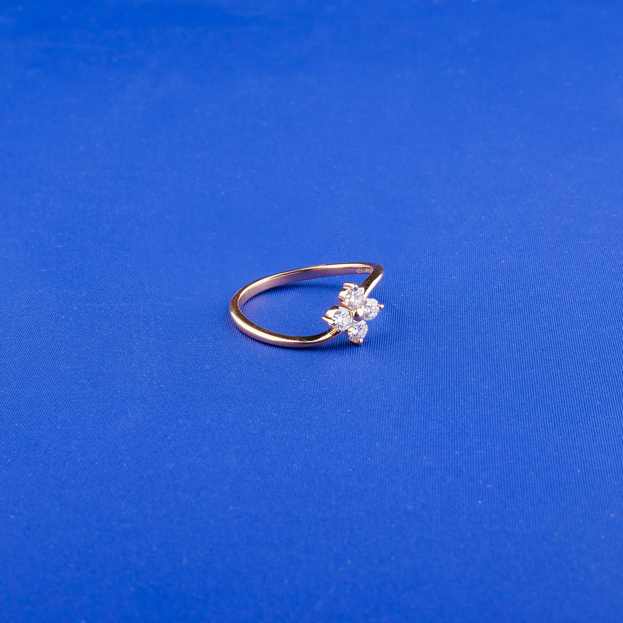 18K Rose Gold Diamond Ring