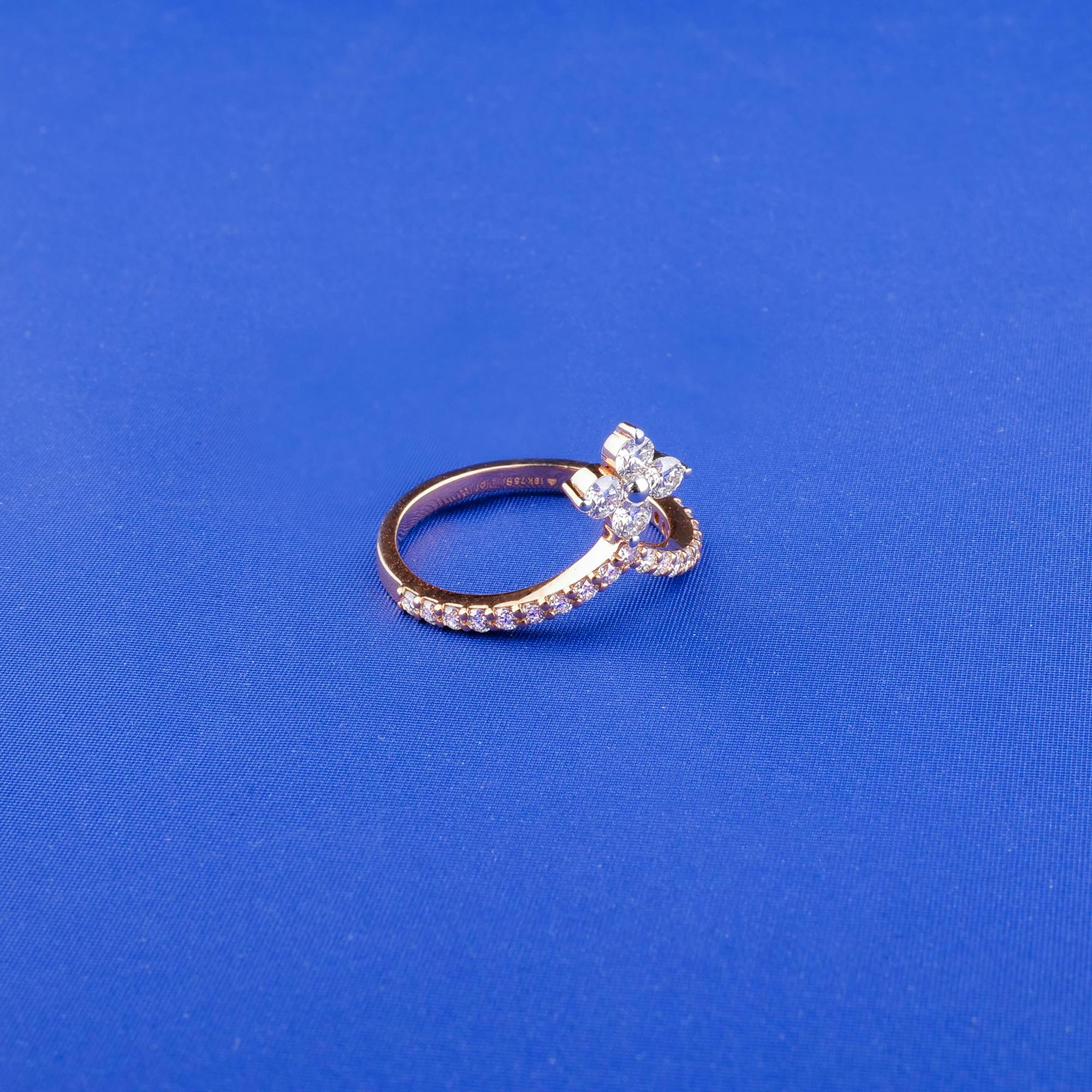 18K Rose Gold Diamond Ring