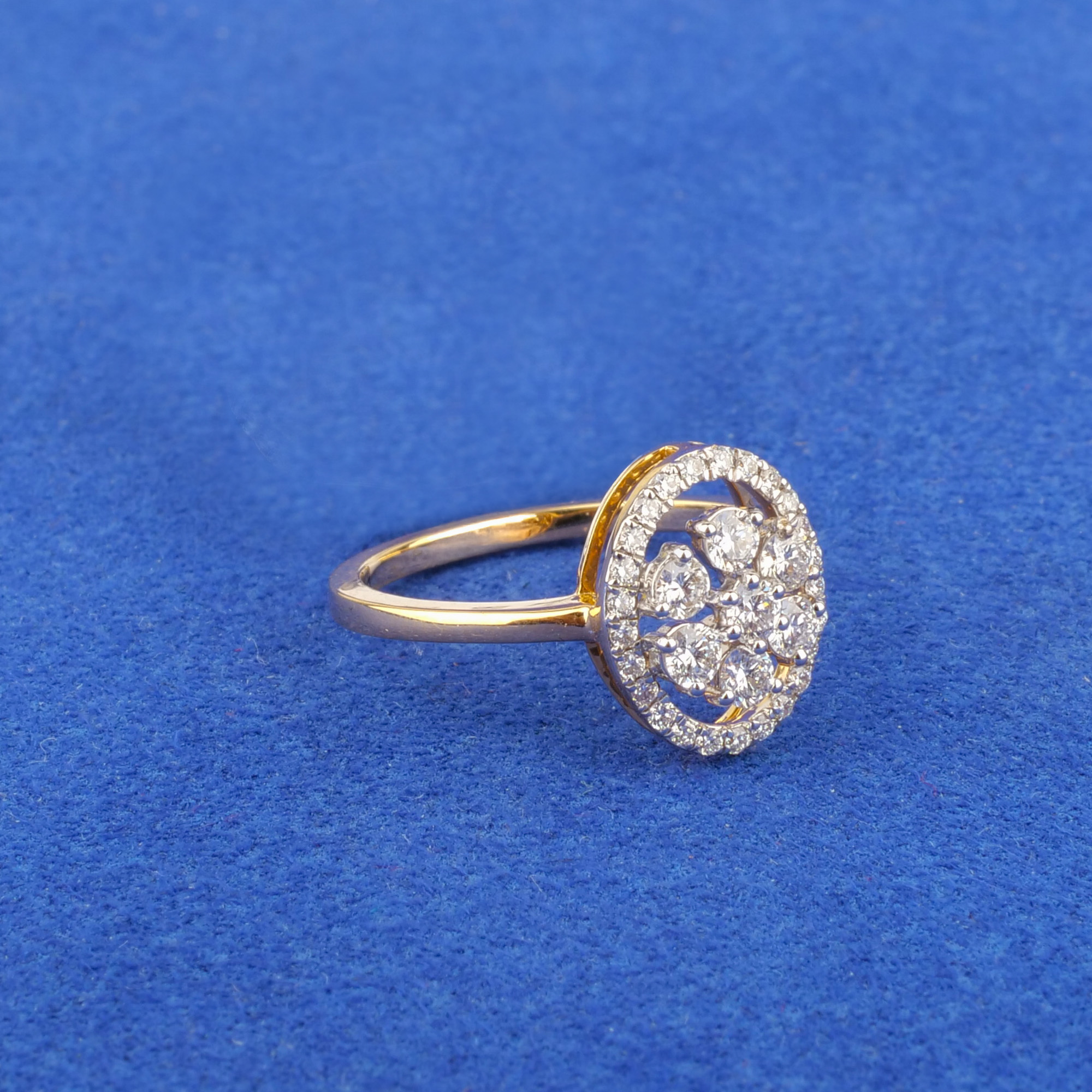 18K Yellow Gold Diamond Ring