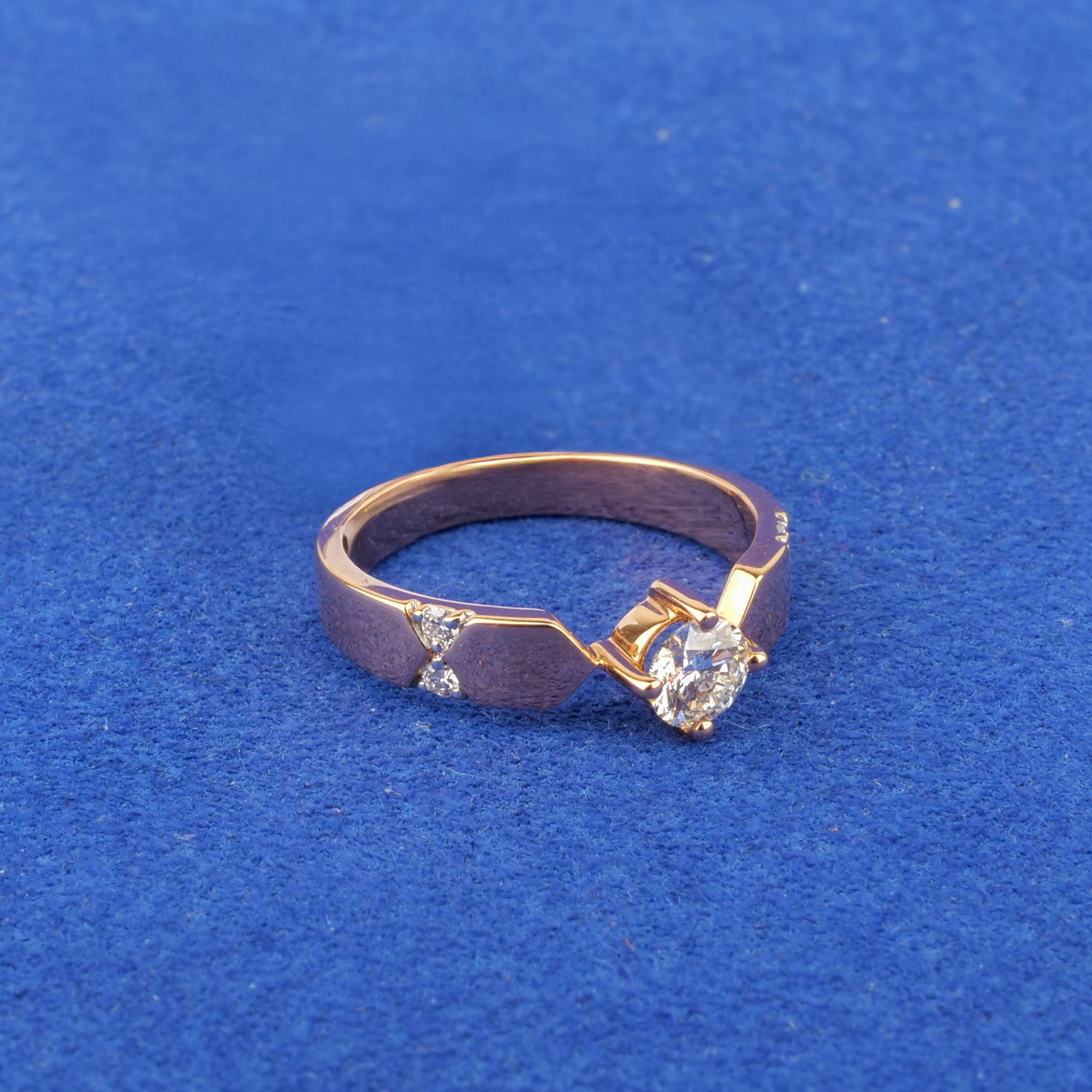 18K Rose Gold Diamond Ring
