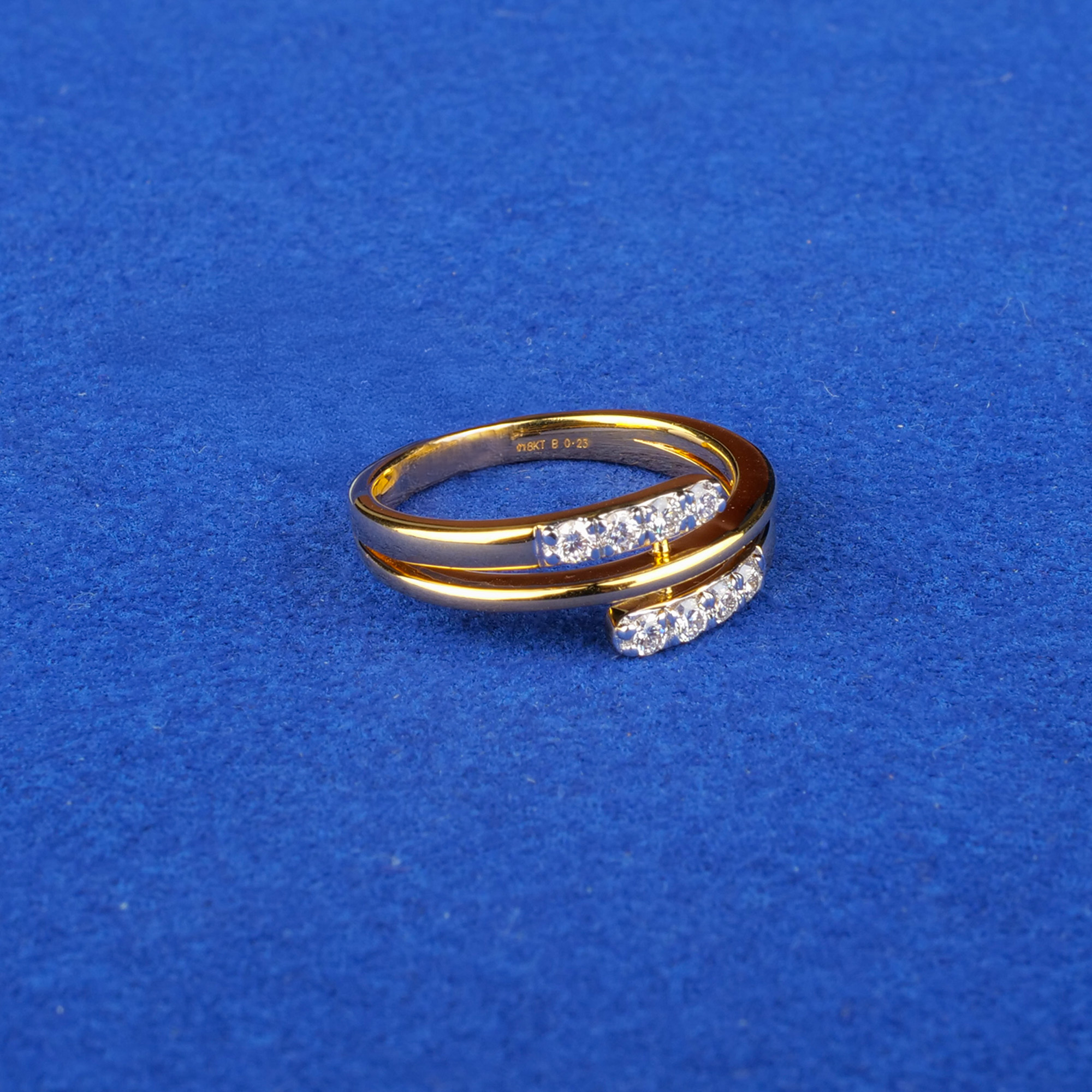 18K Yellow Gold Diamond Ring