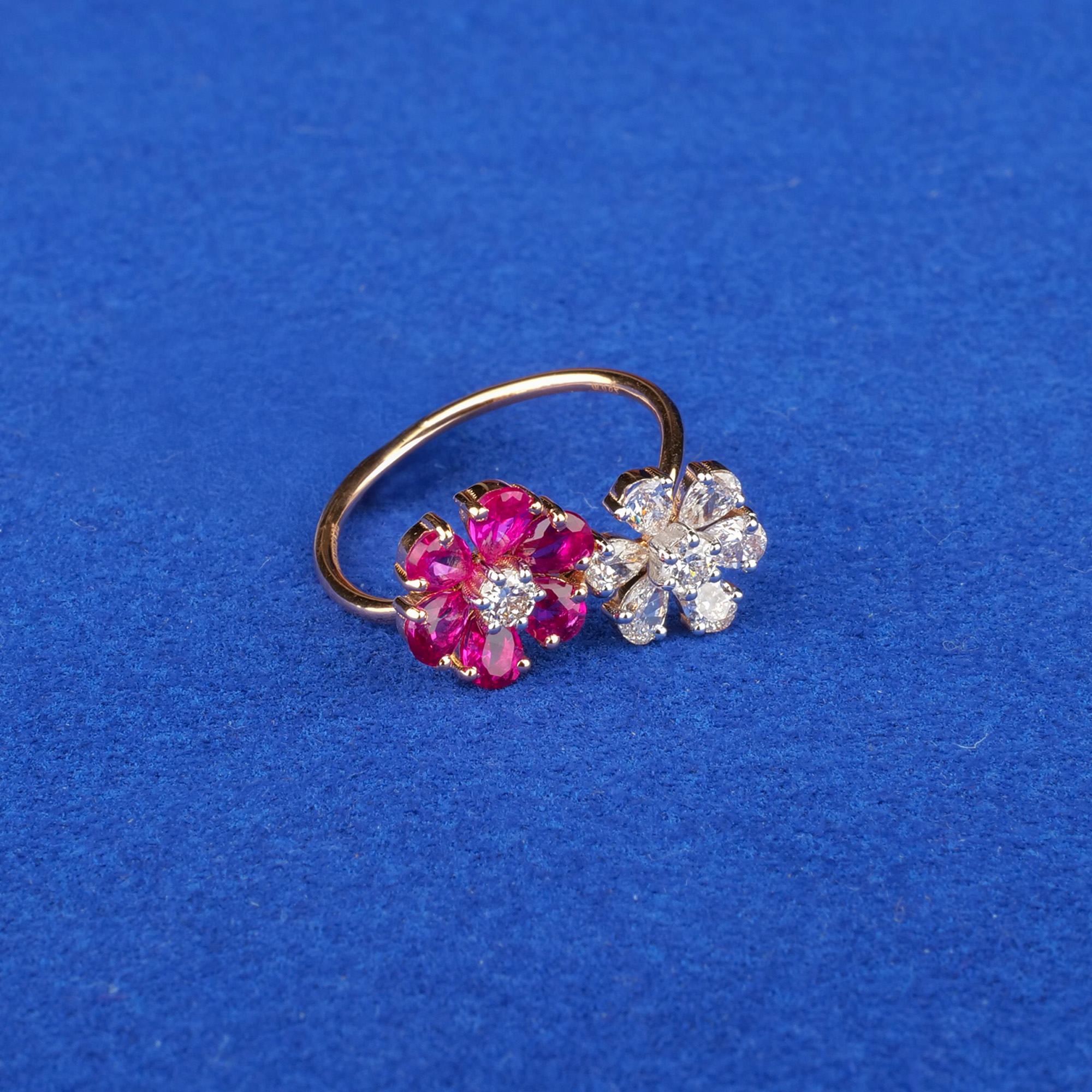18K Rose Gold Diamond Ring