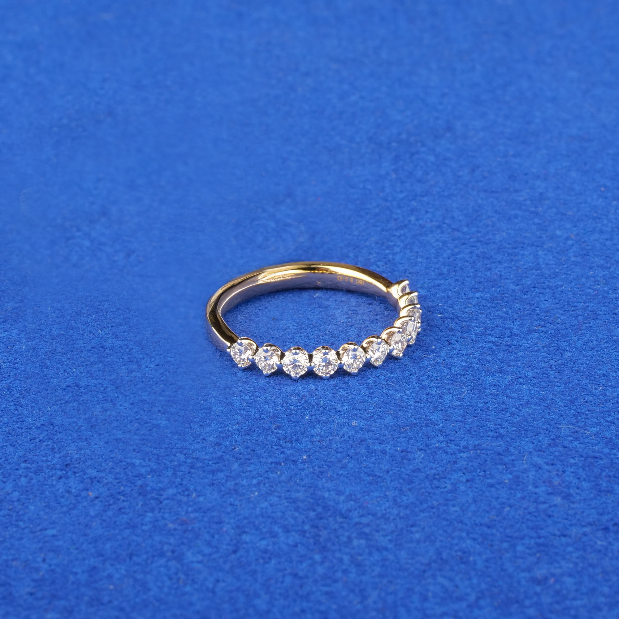 18K Yellow Gold Diamond Ring, 40J355382505