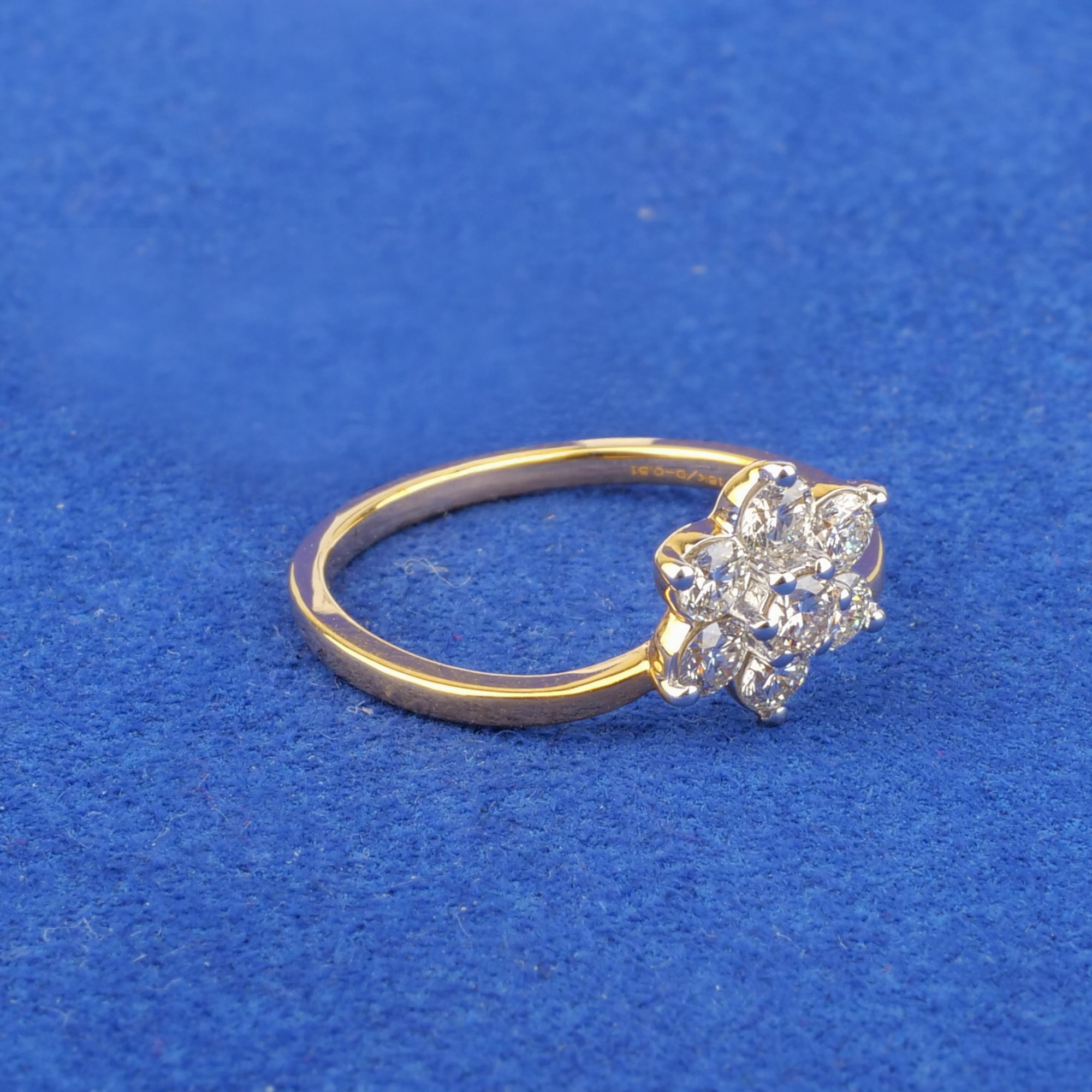 18K Yellow Gold Diamond Ring