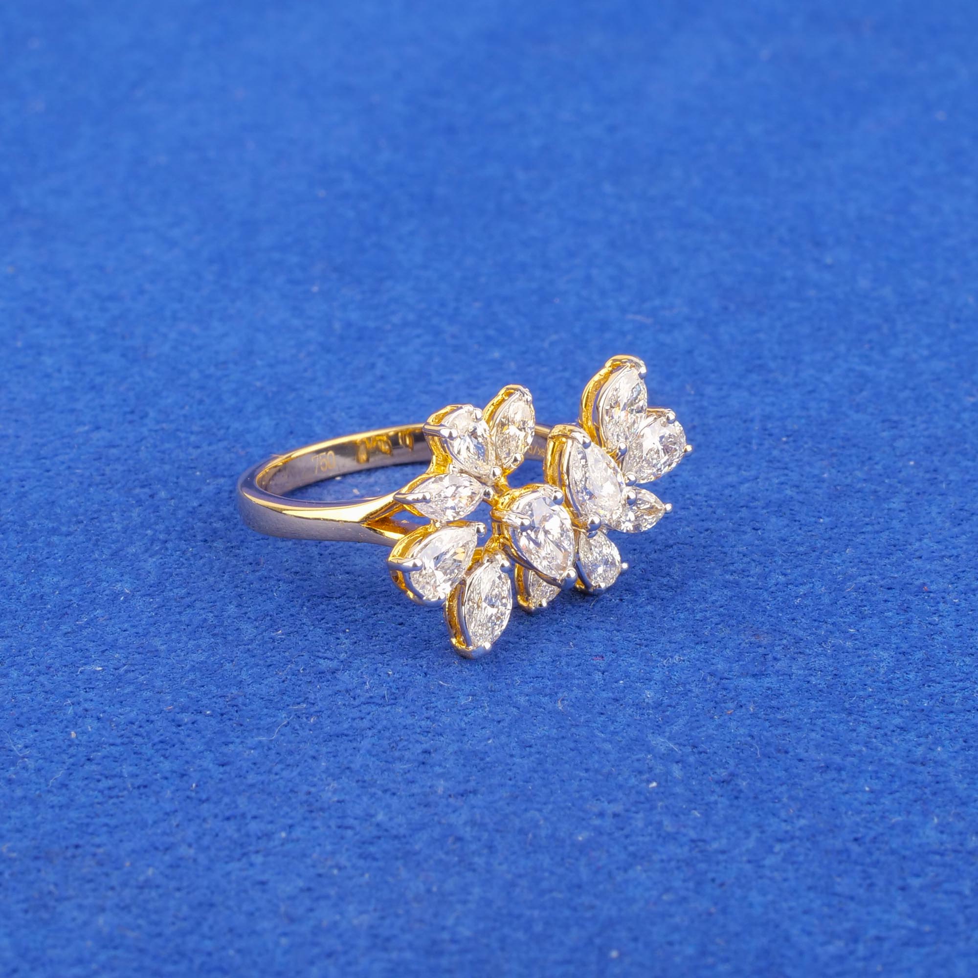 18K Yellow Gold Diamond Ring