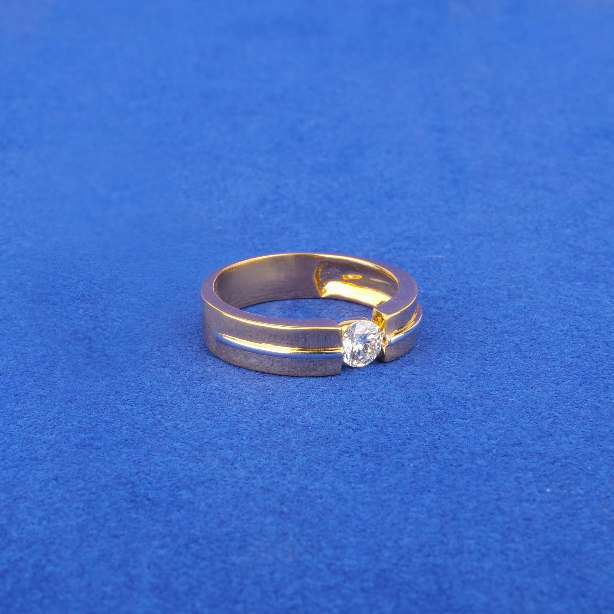 18K Yellow Gold & White Gold Diamond Ring