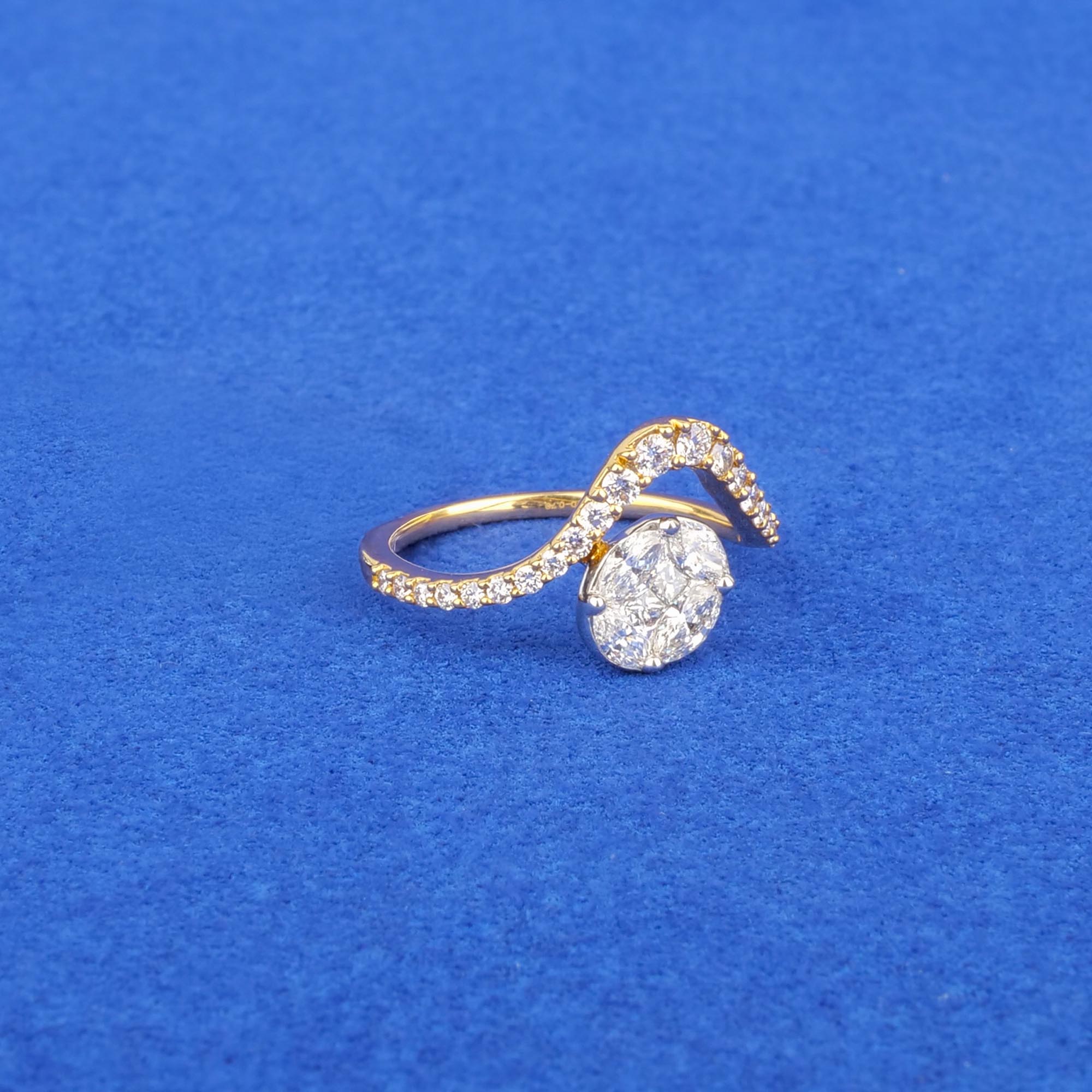 18K Yellow Gold Diamond Ring